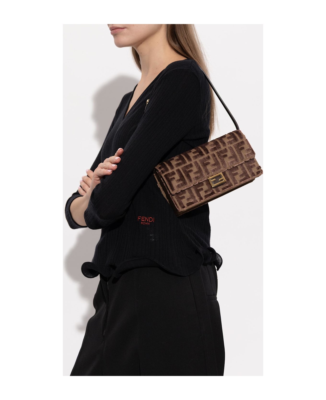 Fendi Shoulder Bag 
baguette
 - B Chocolate