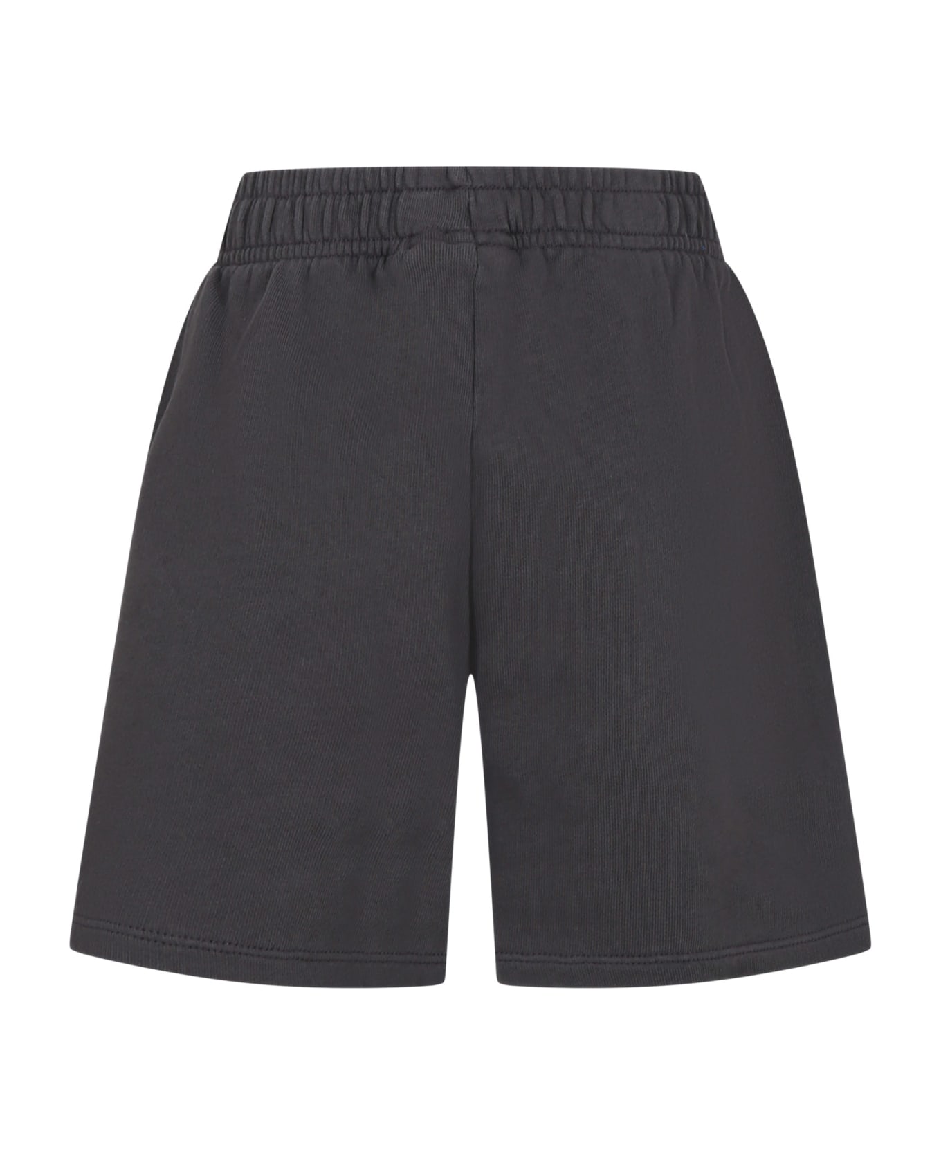 Mini Rodini Gray Sports Shorts For Boy - Grey ボトムス