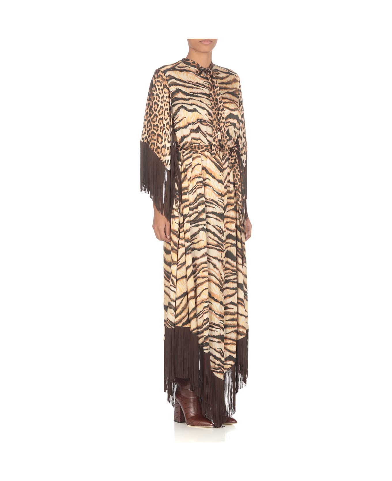 Roberto Cavalli Animalier Pattern Dress - MultiColour