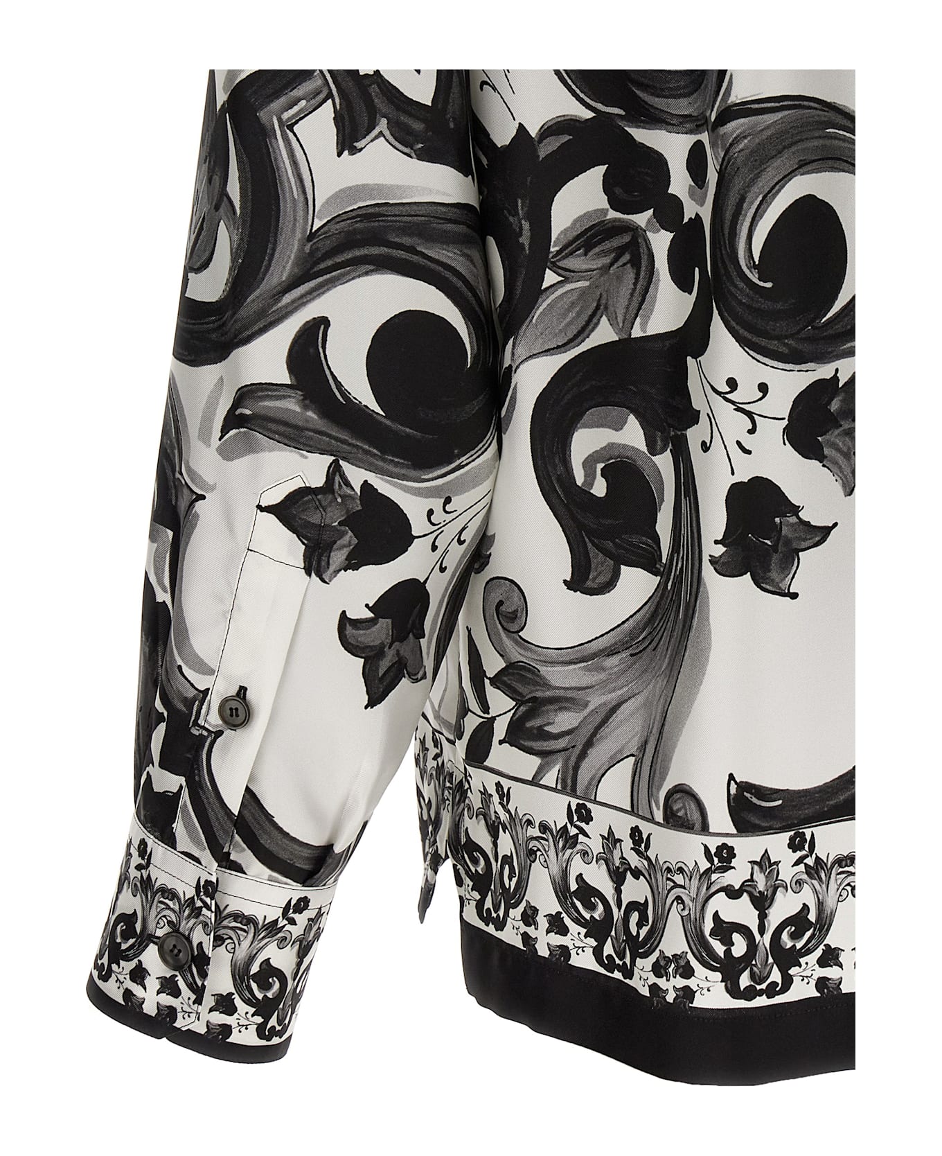 Dolce 
Gabbana 
vanity
 Silk Shirt - White/Black