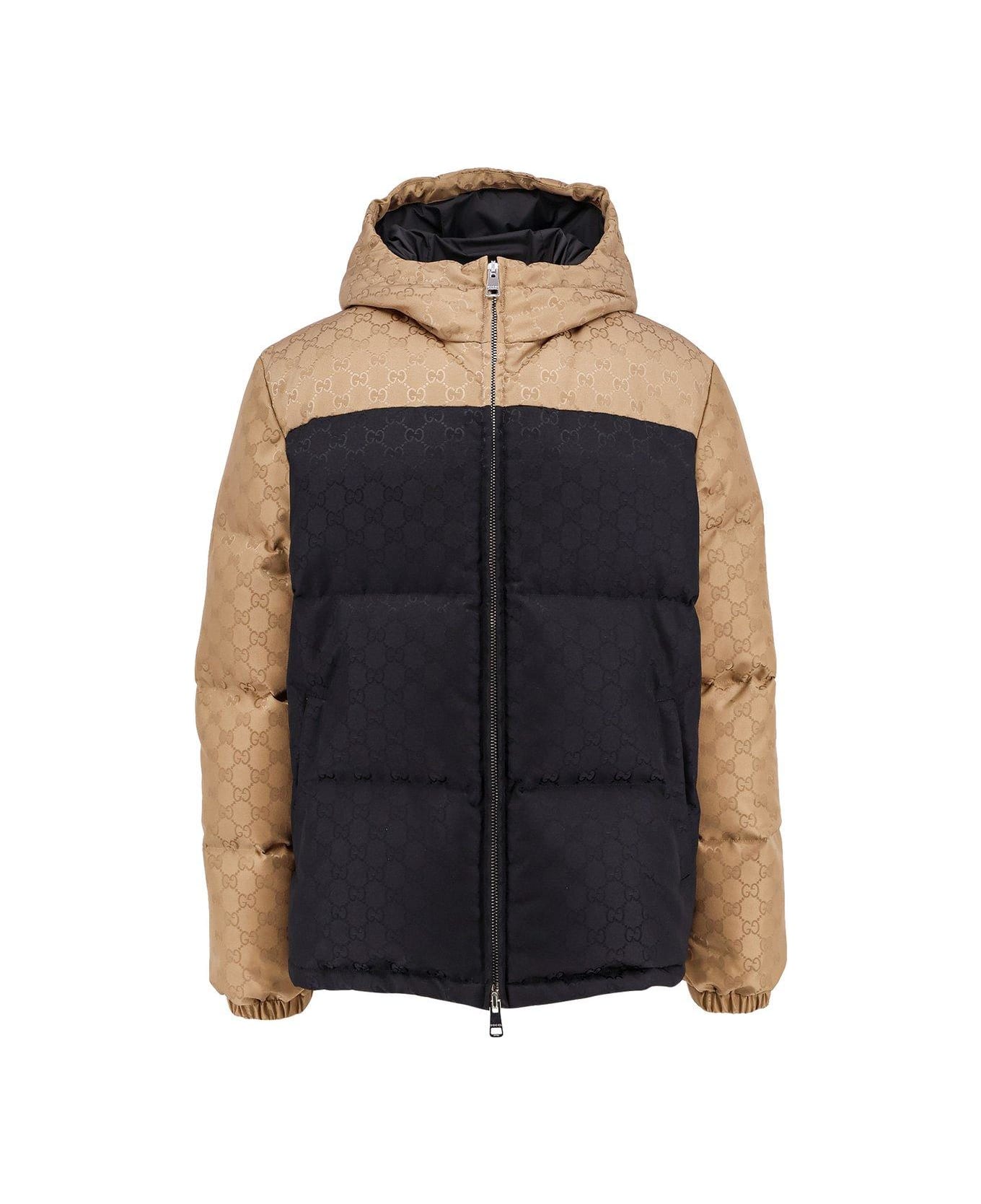 Gucci Two-toned Padded Jacket - Black Mix