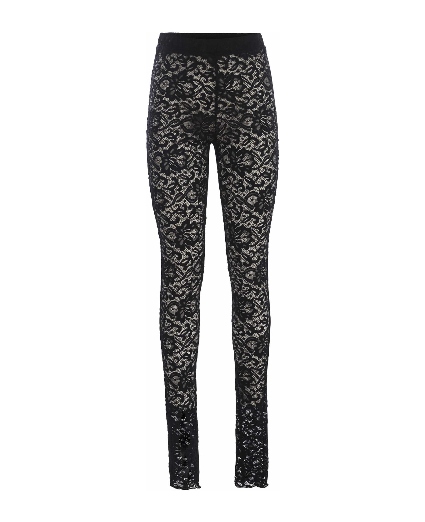 Rotate by Birger Christensen Leggins Rotate Made Of Lace - Black