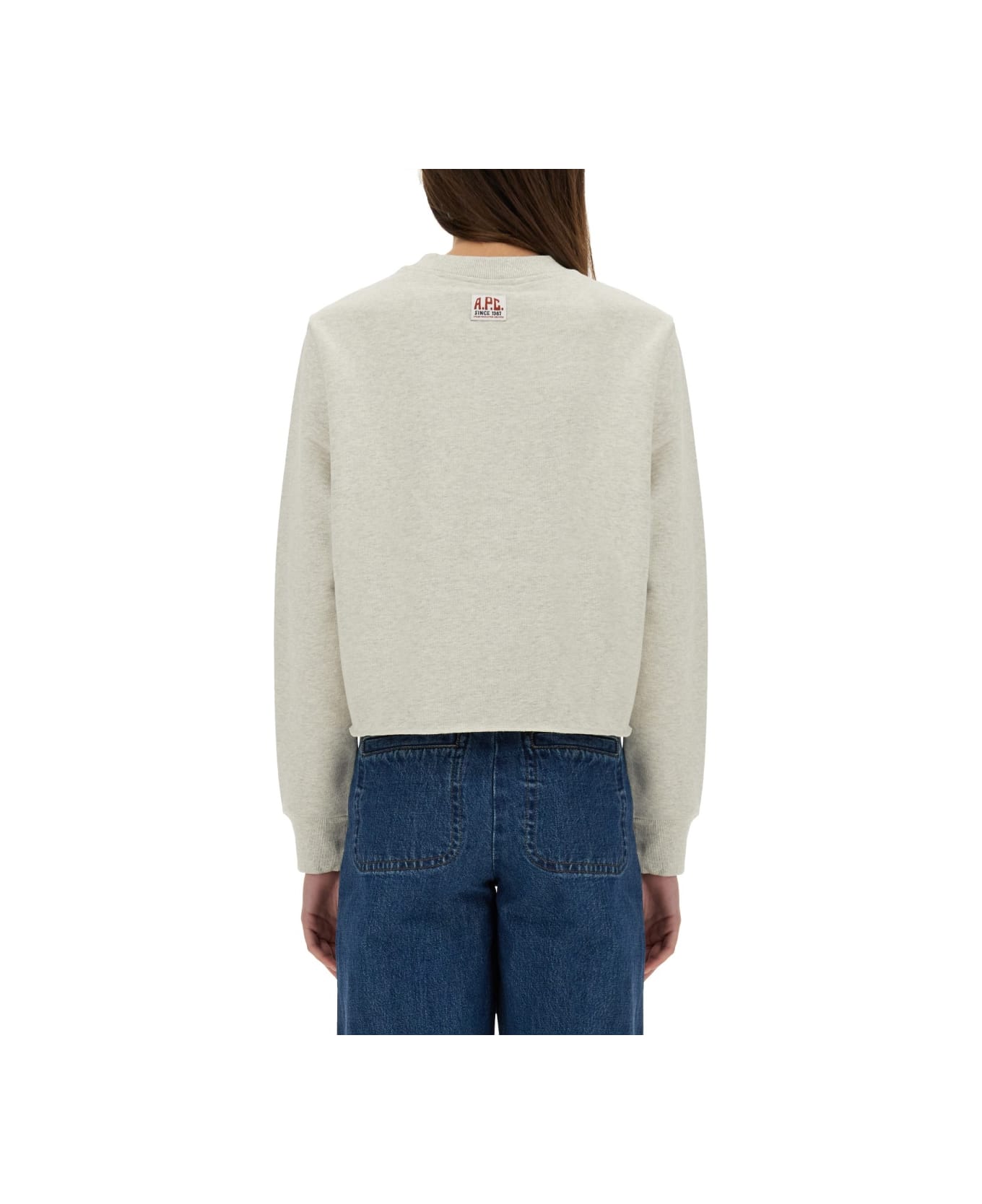 A.P.C. Sweatshirt With Logo - GREY