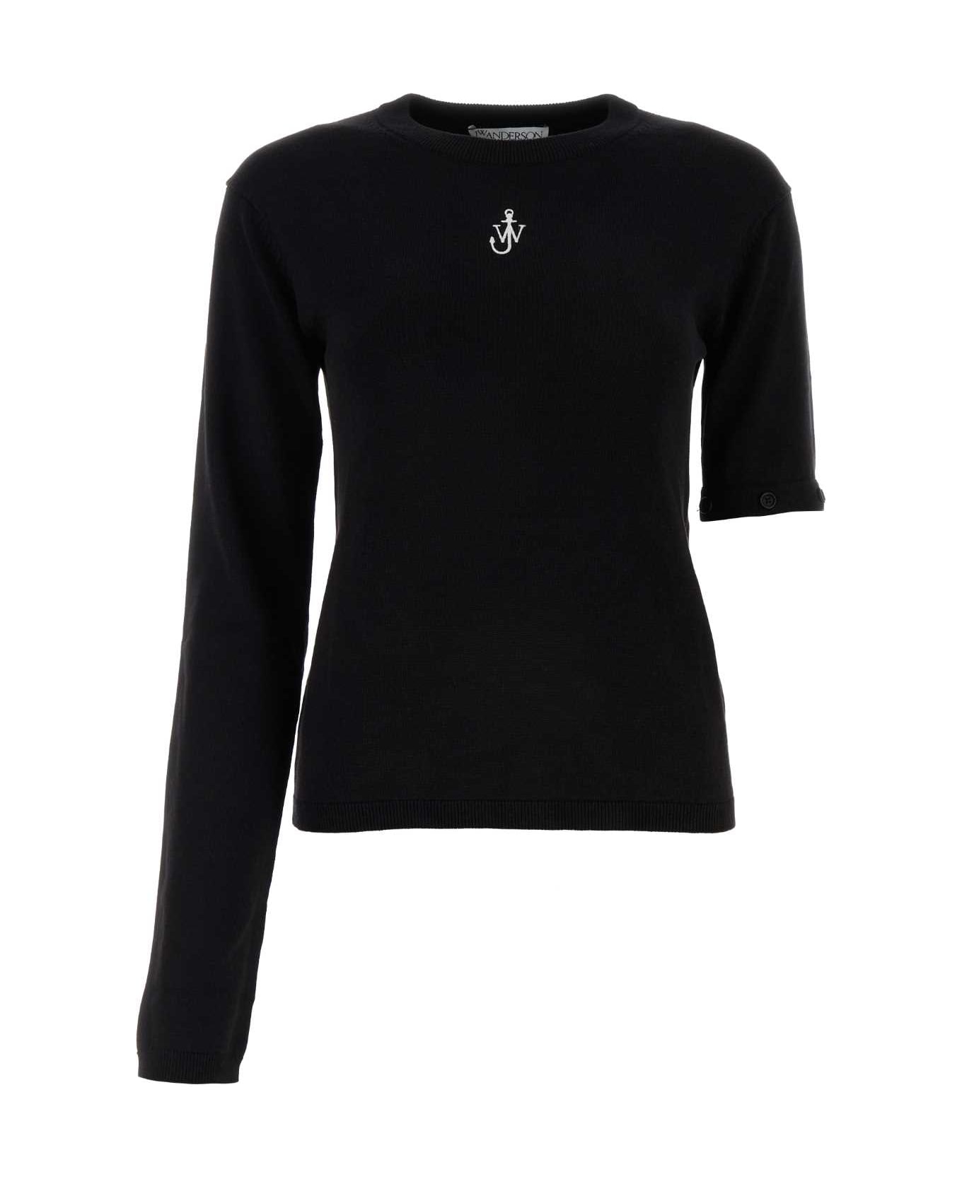 J.W. Anderson Black Silk Blend Sweater - Black