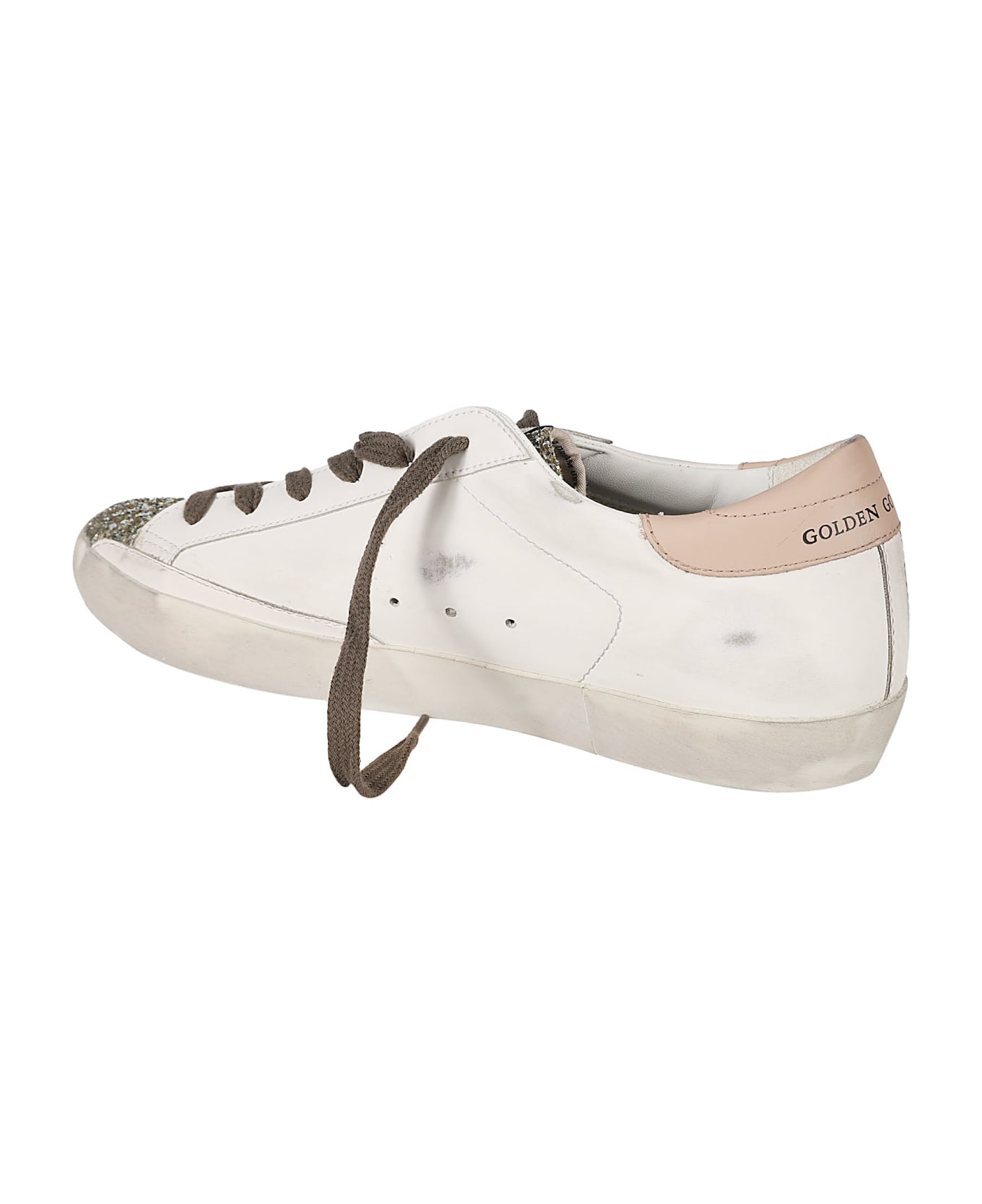 Golden Goose Super-star Classic Sneakers - White/Platinum/Yellow