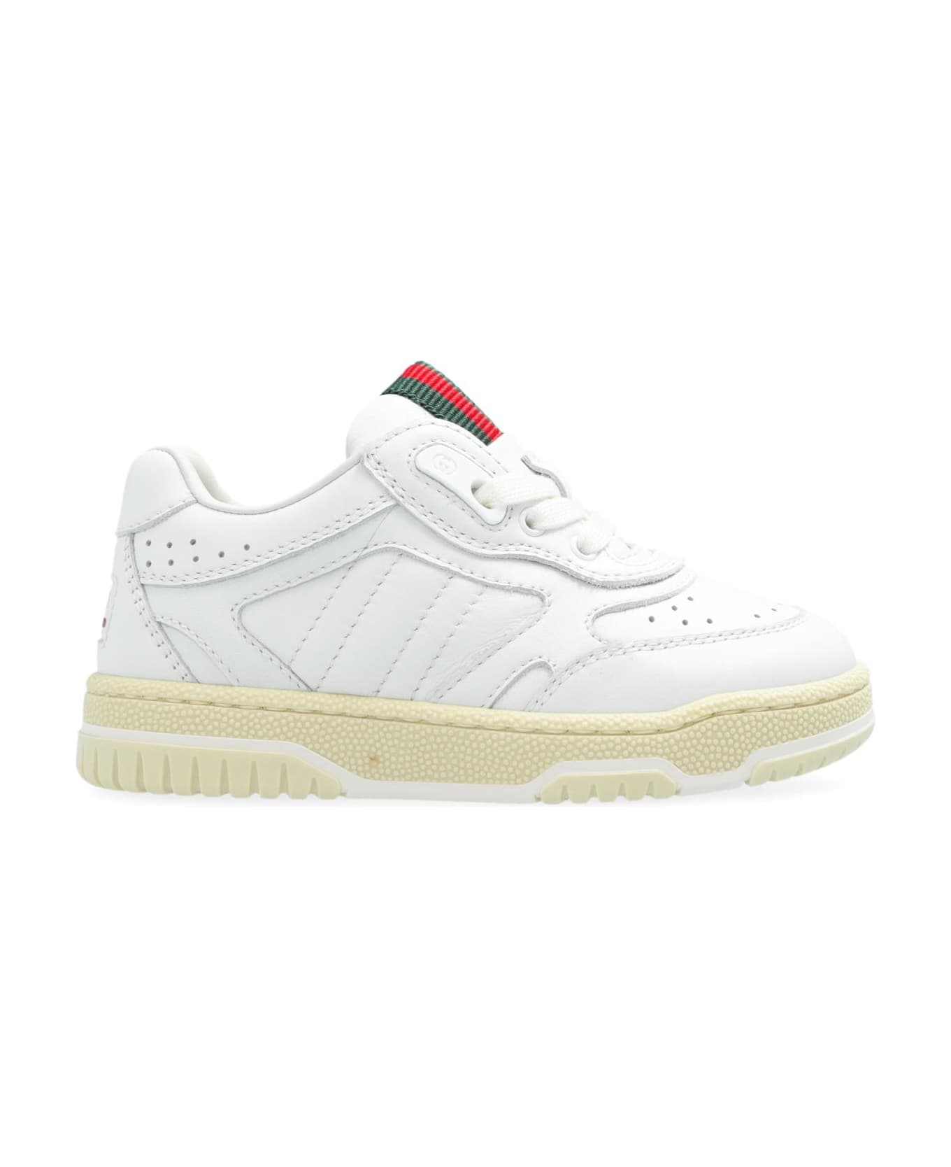 Gucci Kids Sneakers With Logo - White