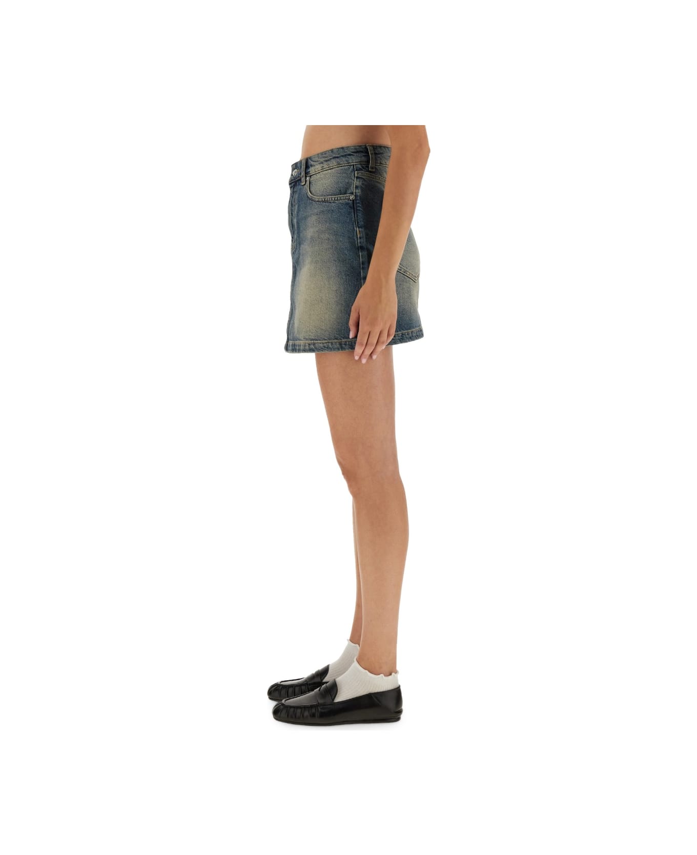 M05CH1N0 Jeans Denim Skirt - DENIM