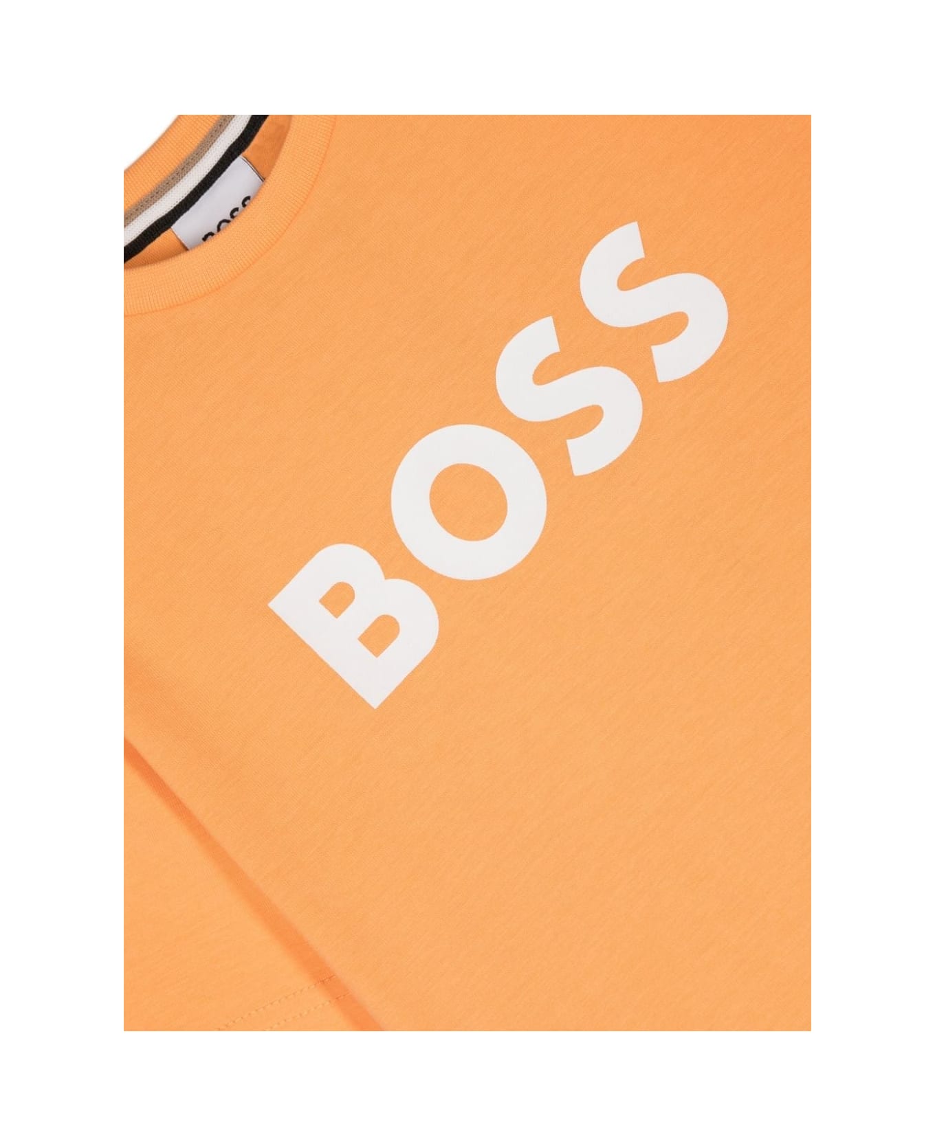 Hugo Boss T-shirt Con Logo - Orange