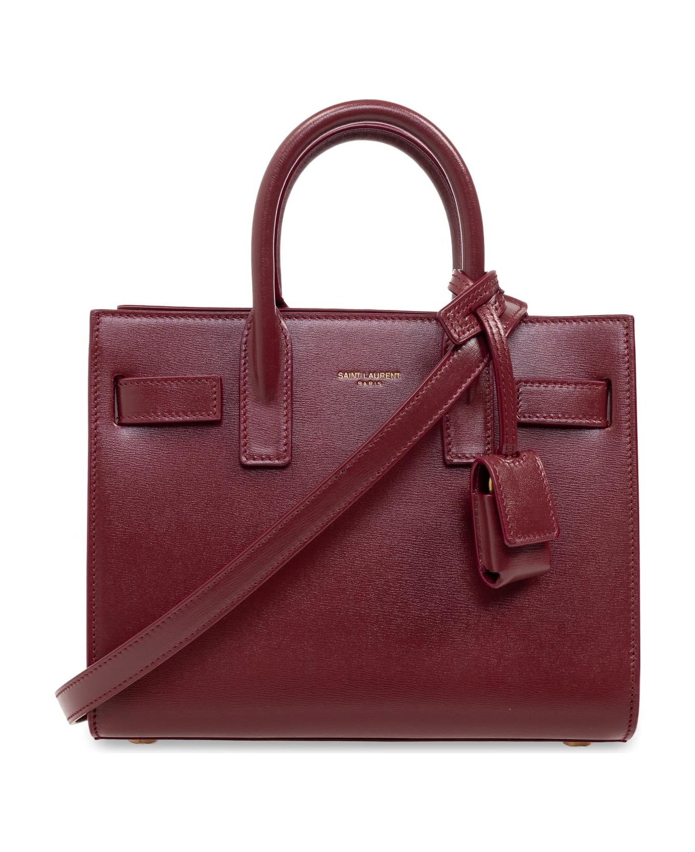 Saint Laurent Shoulder Bag 'nano Sac De Jour' - BORDEAUX