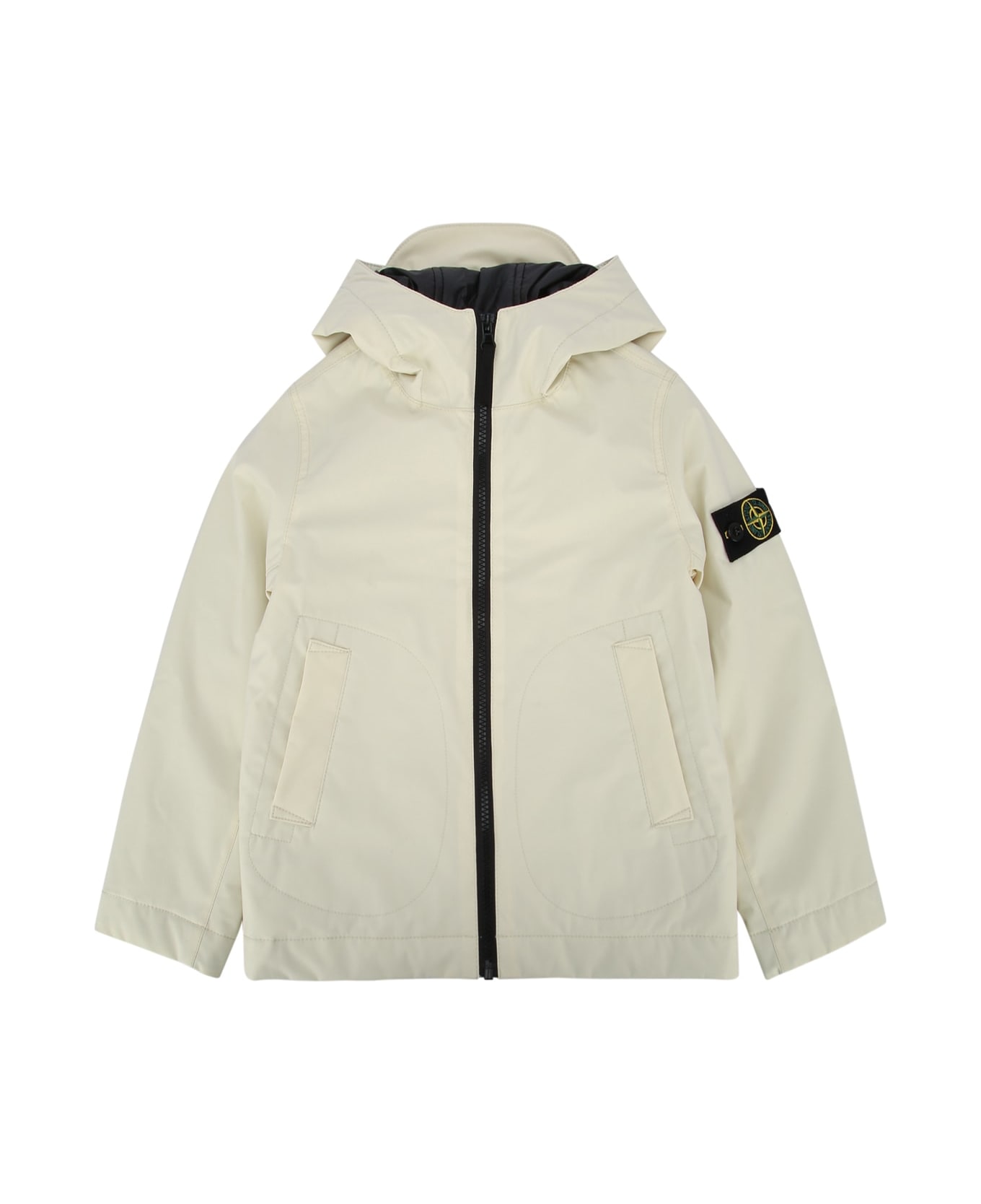 Stone Island Junior Short Parka - IVORY