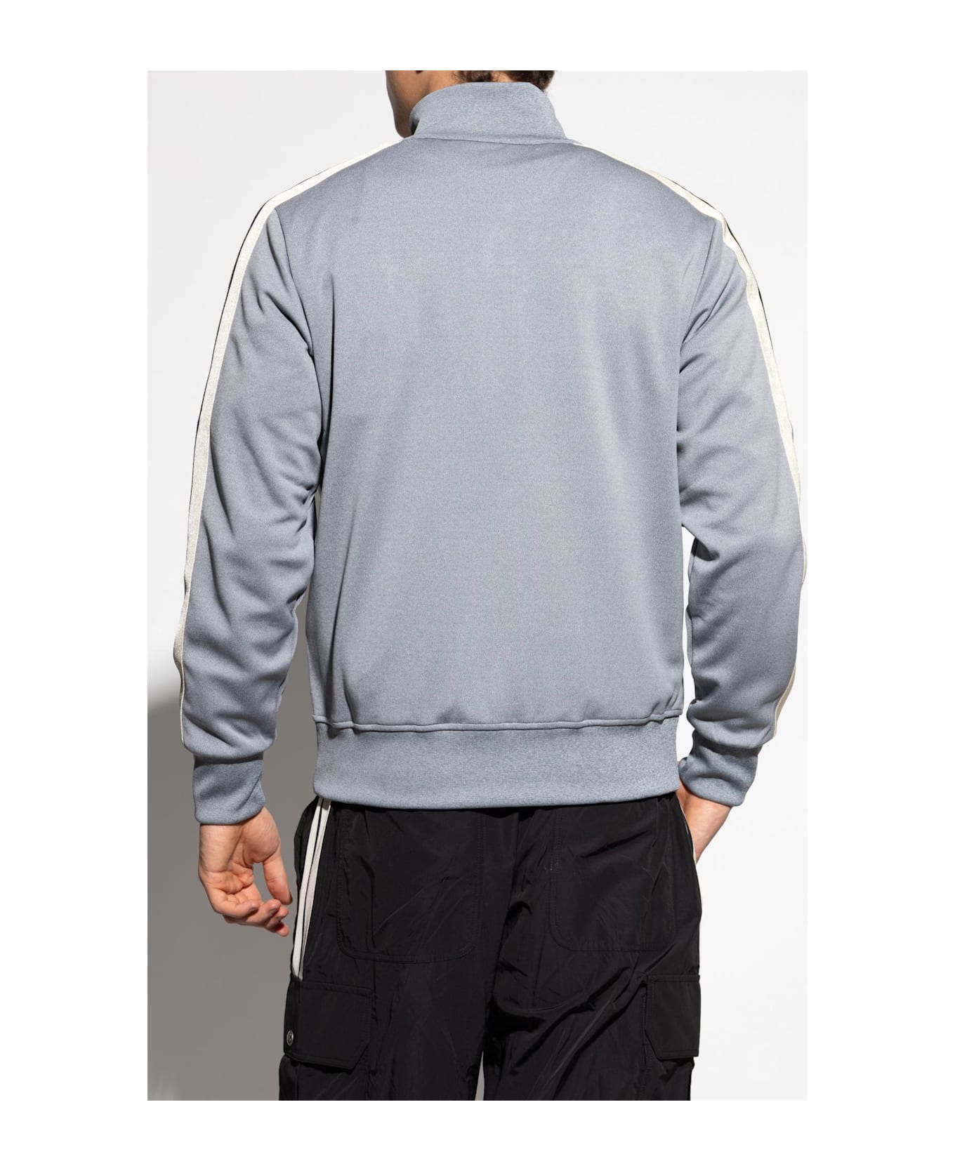 Palm Angels Sweatshirt With Stand-up Collar - Gray