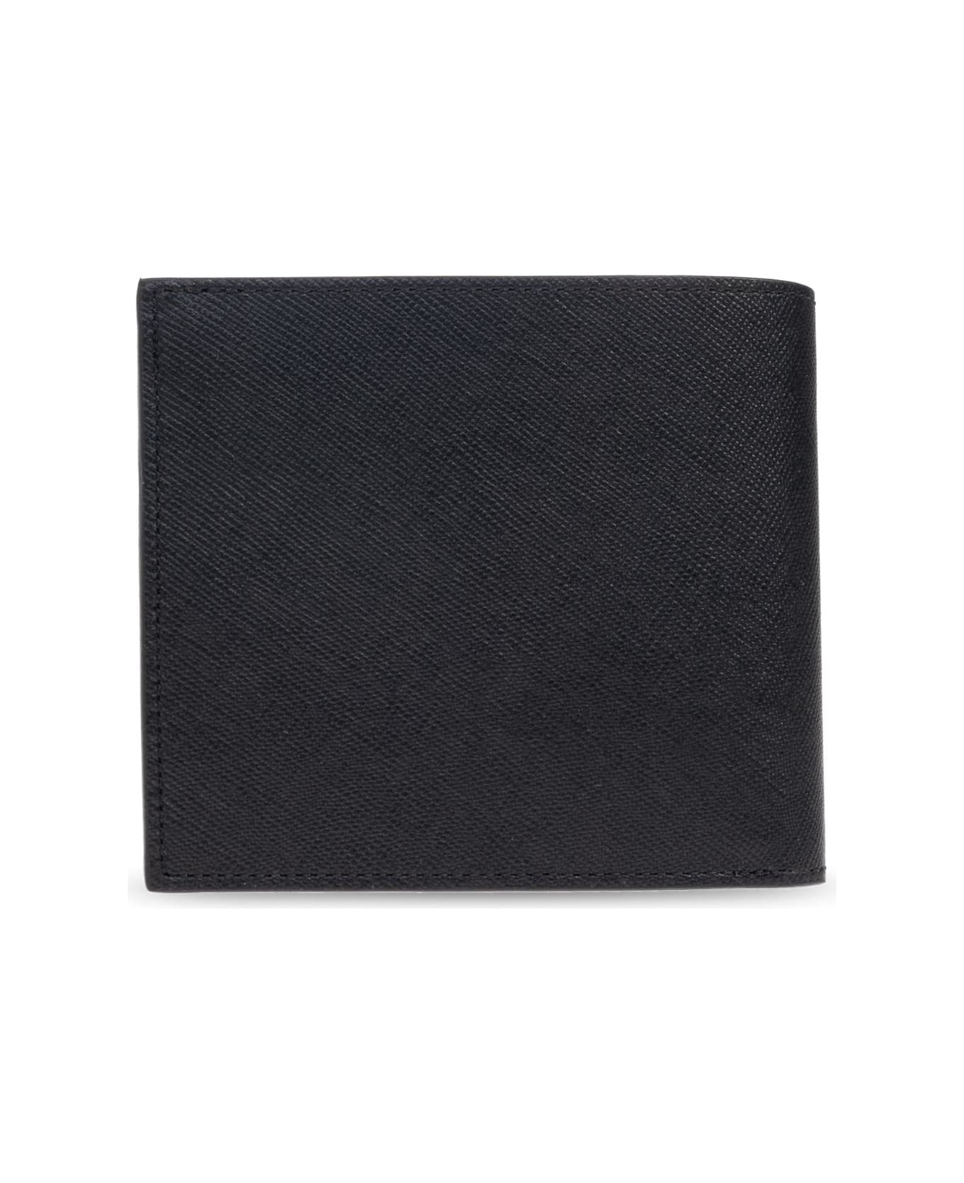 Paul Smith Leather Wallet With Logo - Black