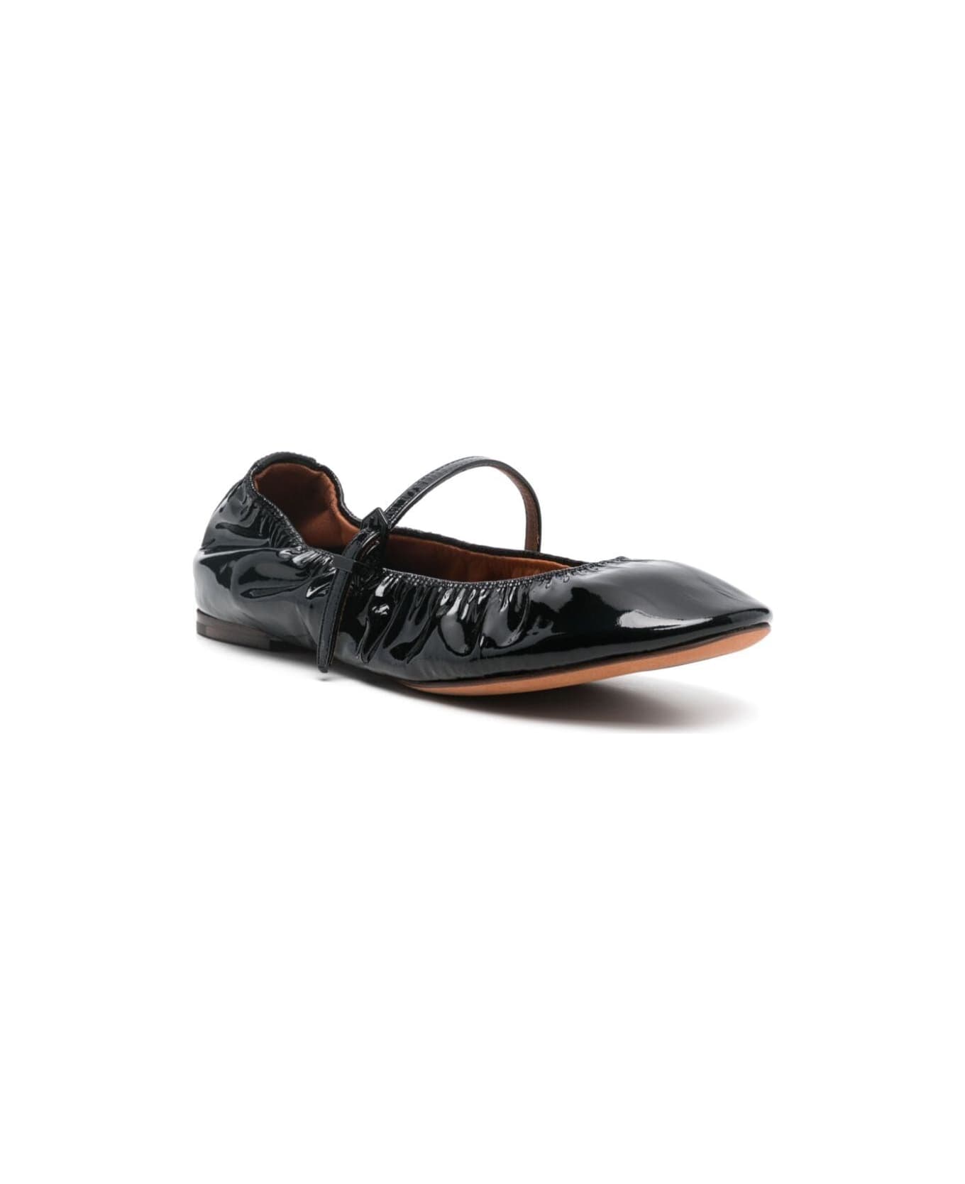 Lanvin Ballerina With Strap - Black