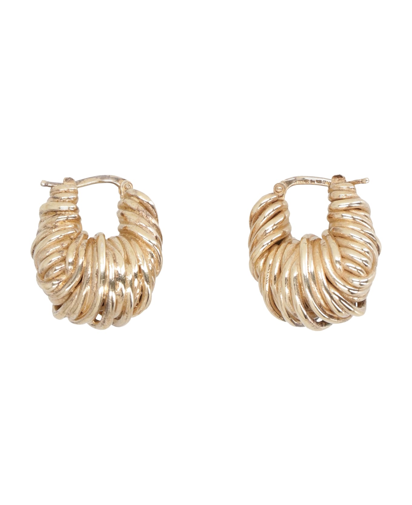 Bottega Veneta Knot Earrings - Golden