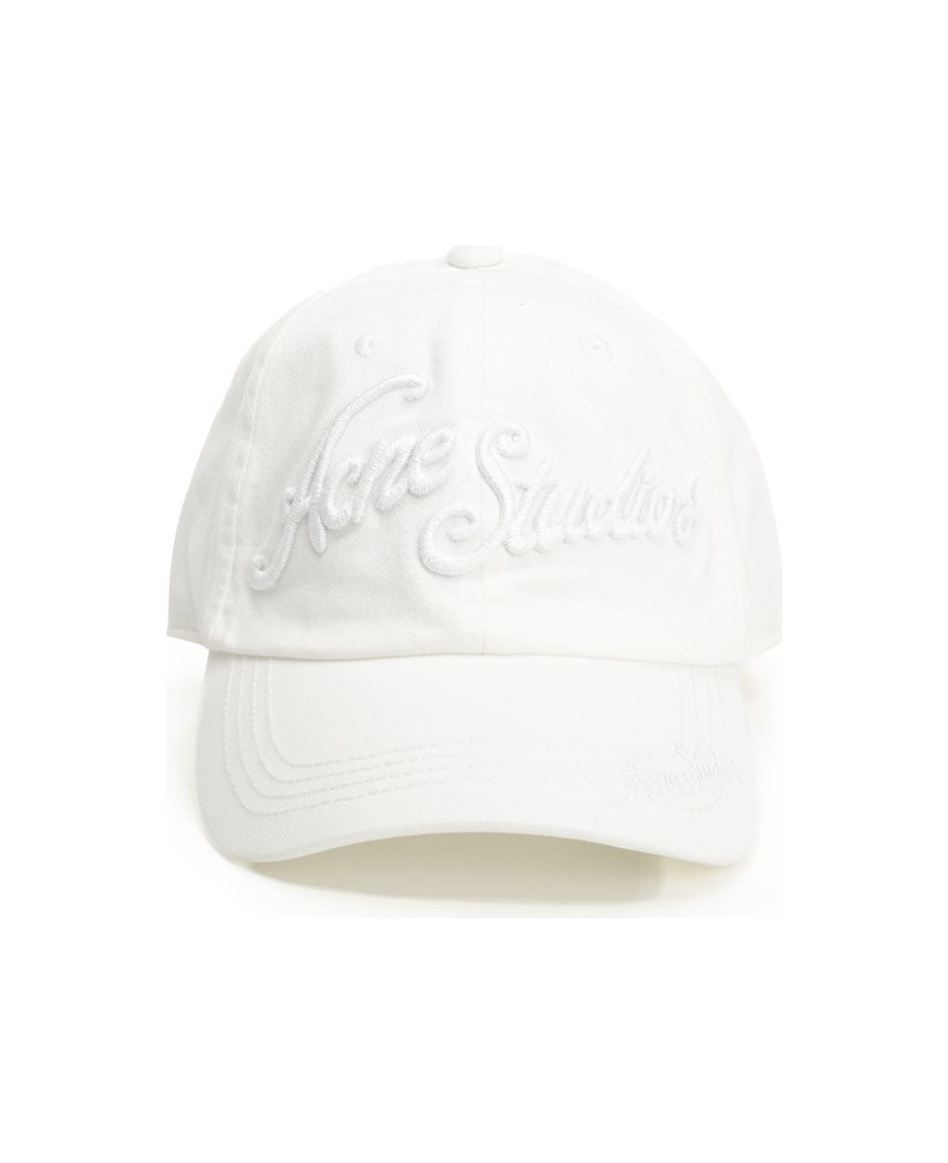 Acne Studios Cotton Hat - White