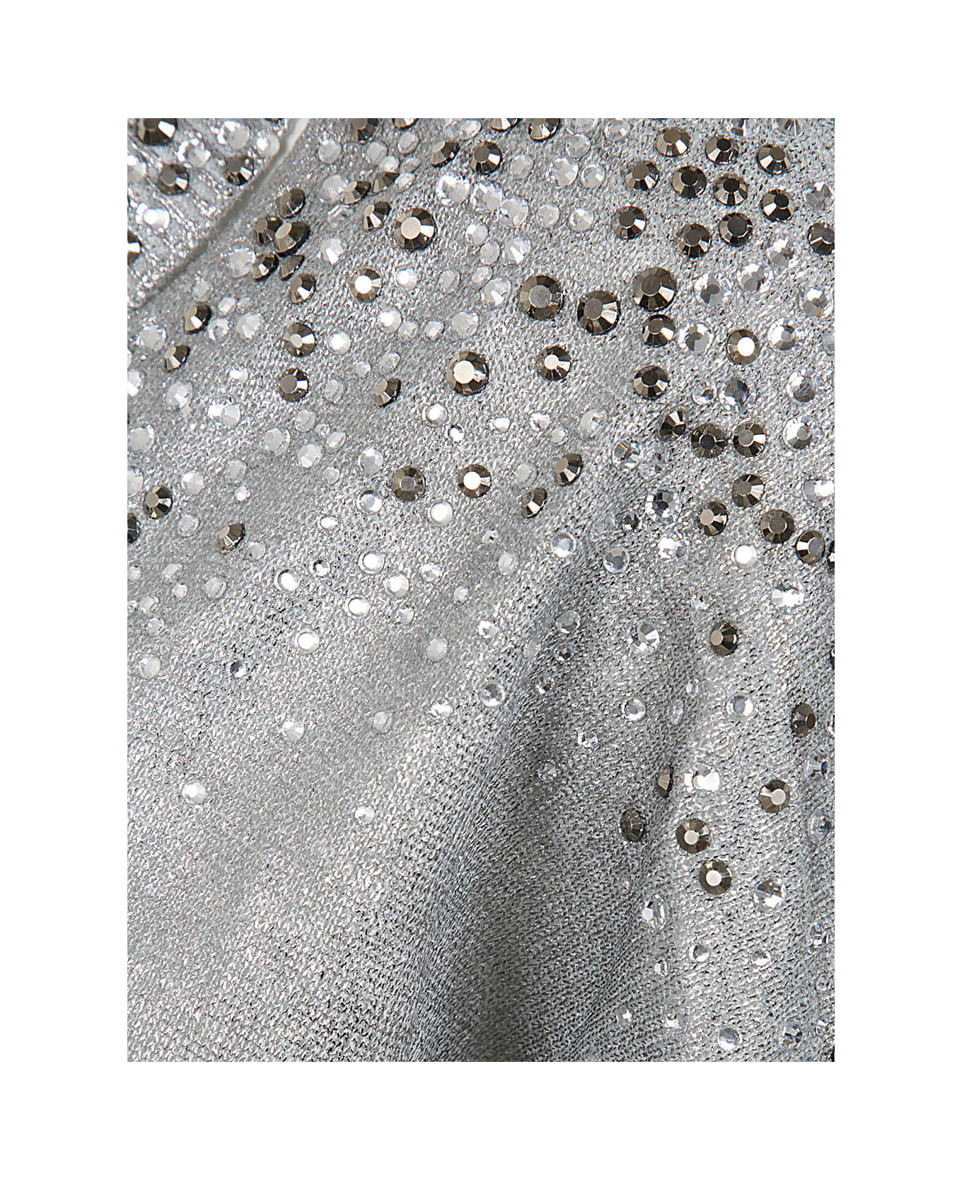 Avant Toi Linen Cotton V-neck Pullover With Lamination And Strass - Ice