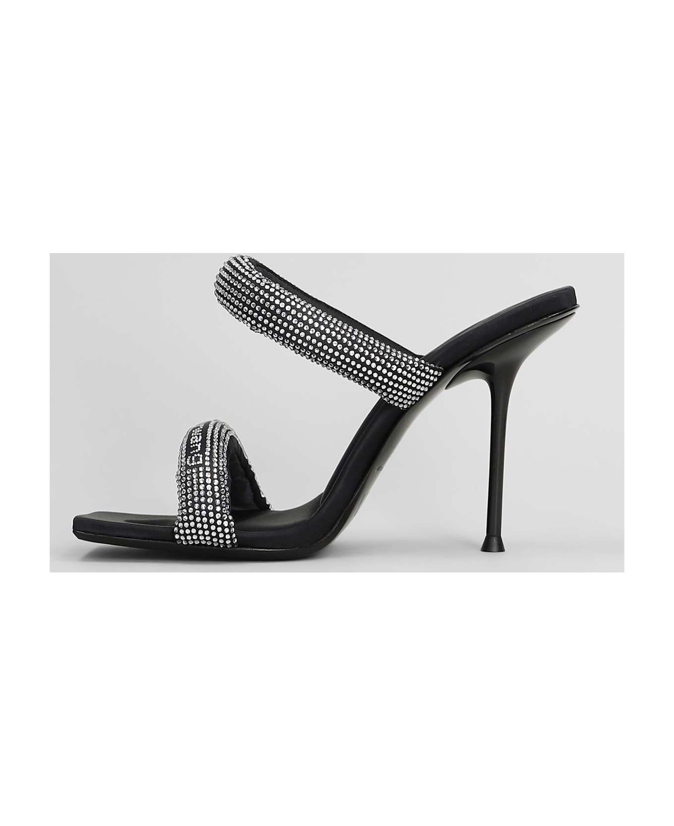 Alexander Wang Julie Tubular Sandals In Black Nylon - black