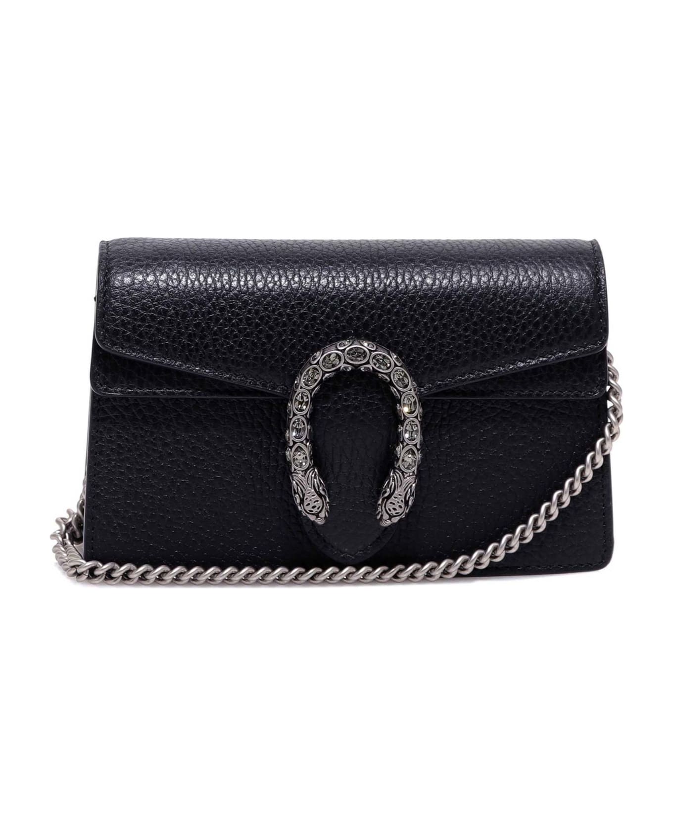 Gucci Supermini Dionysus Shoulder Bag - Black