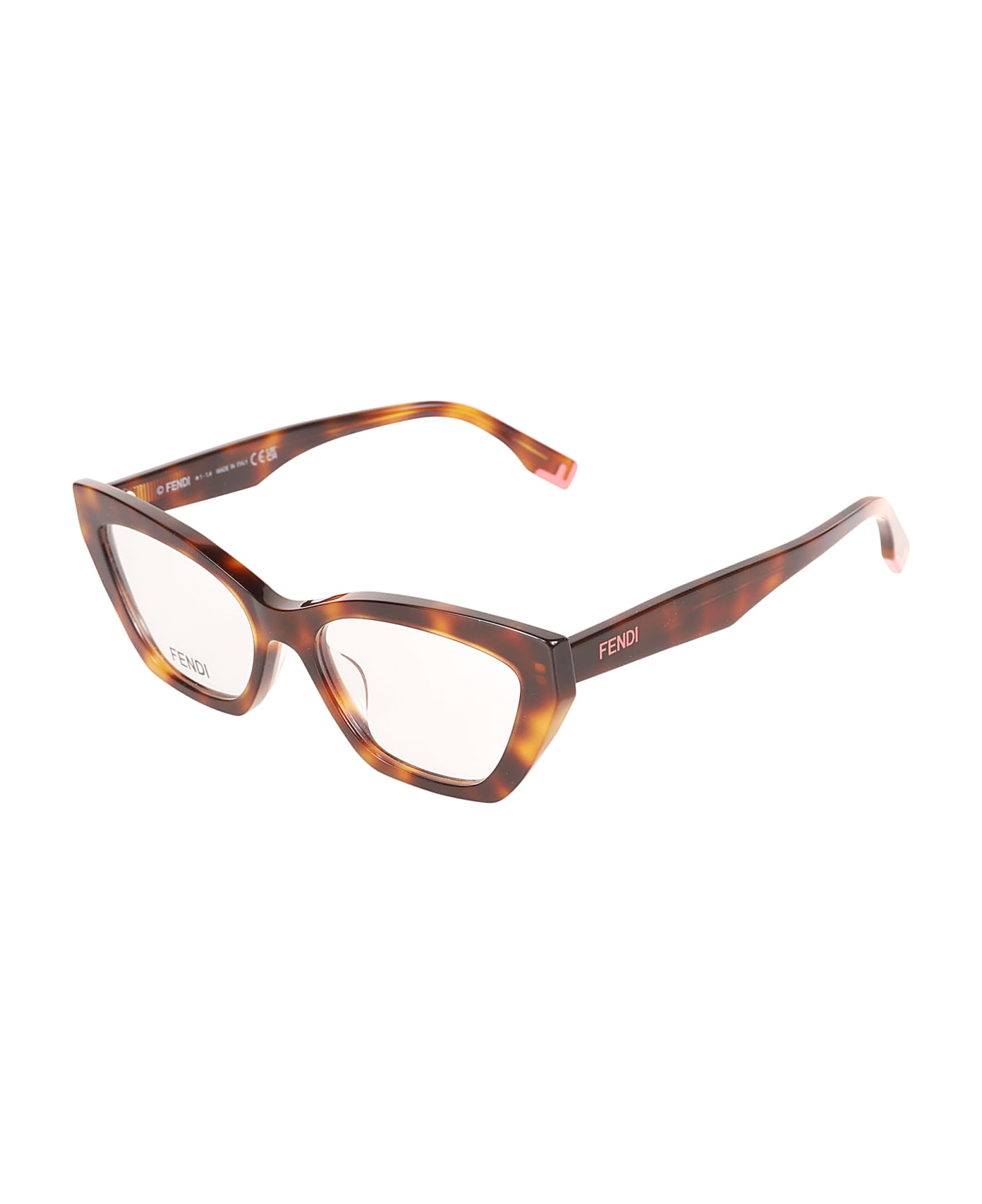 Fendi Cat-eye Flame Effect Glasses - 053 - Black