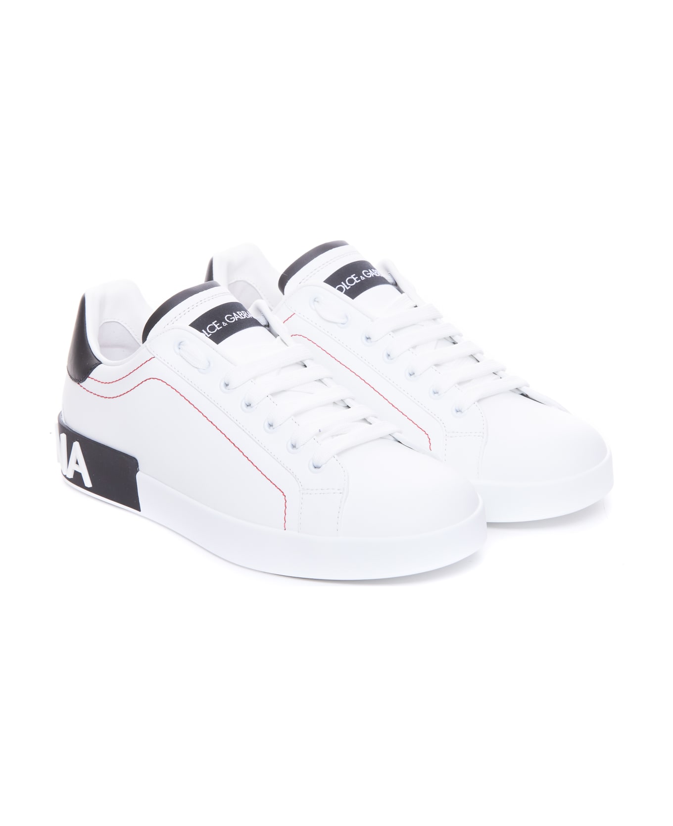 Dolce 
Gabbana Portofino Sneakers - BIANCO/NERO