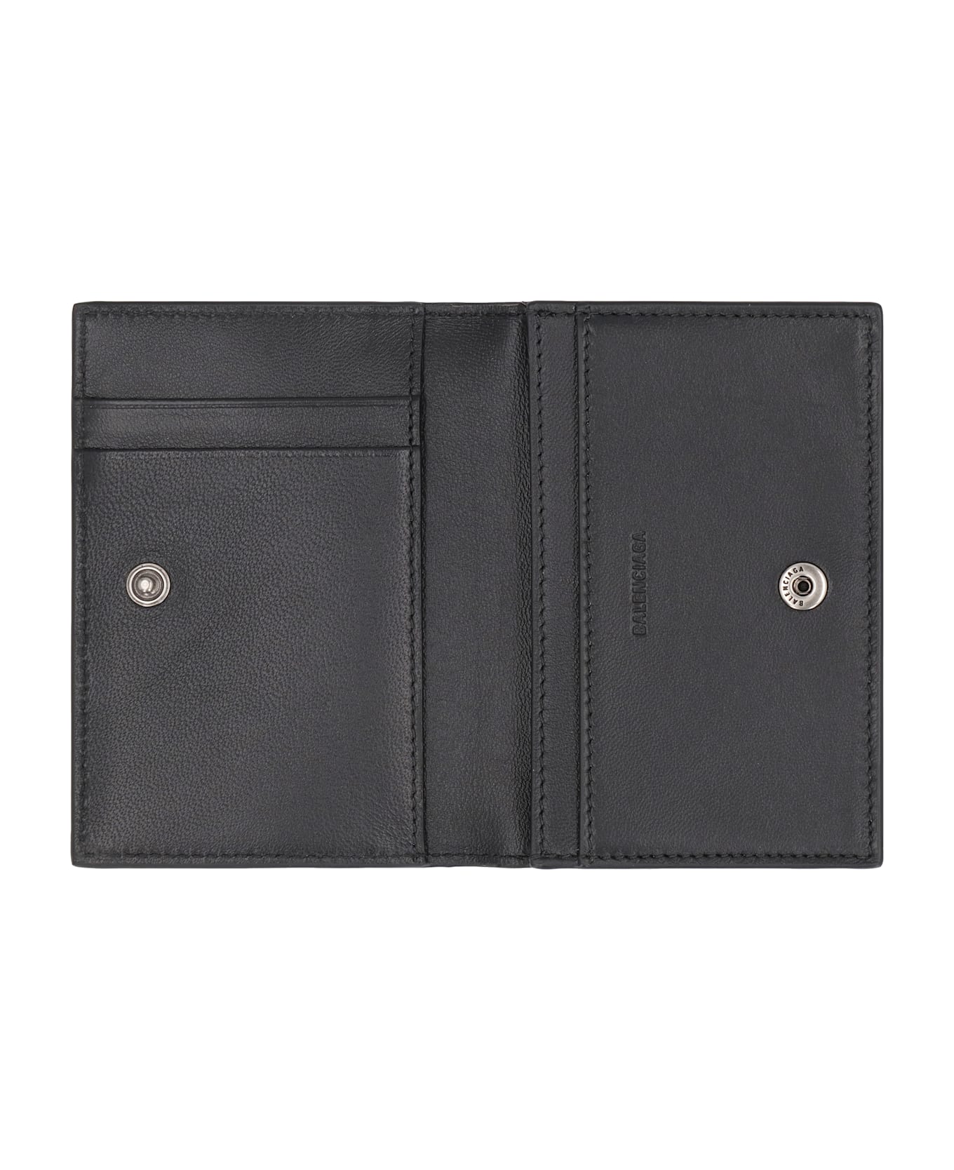 Balenciaga Coated Canvas Card Holder - BLACKGREY