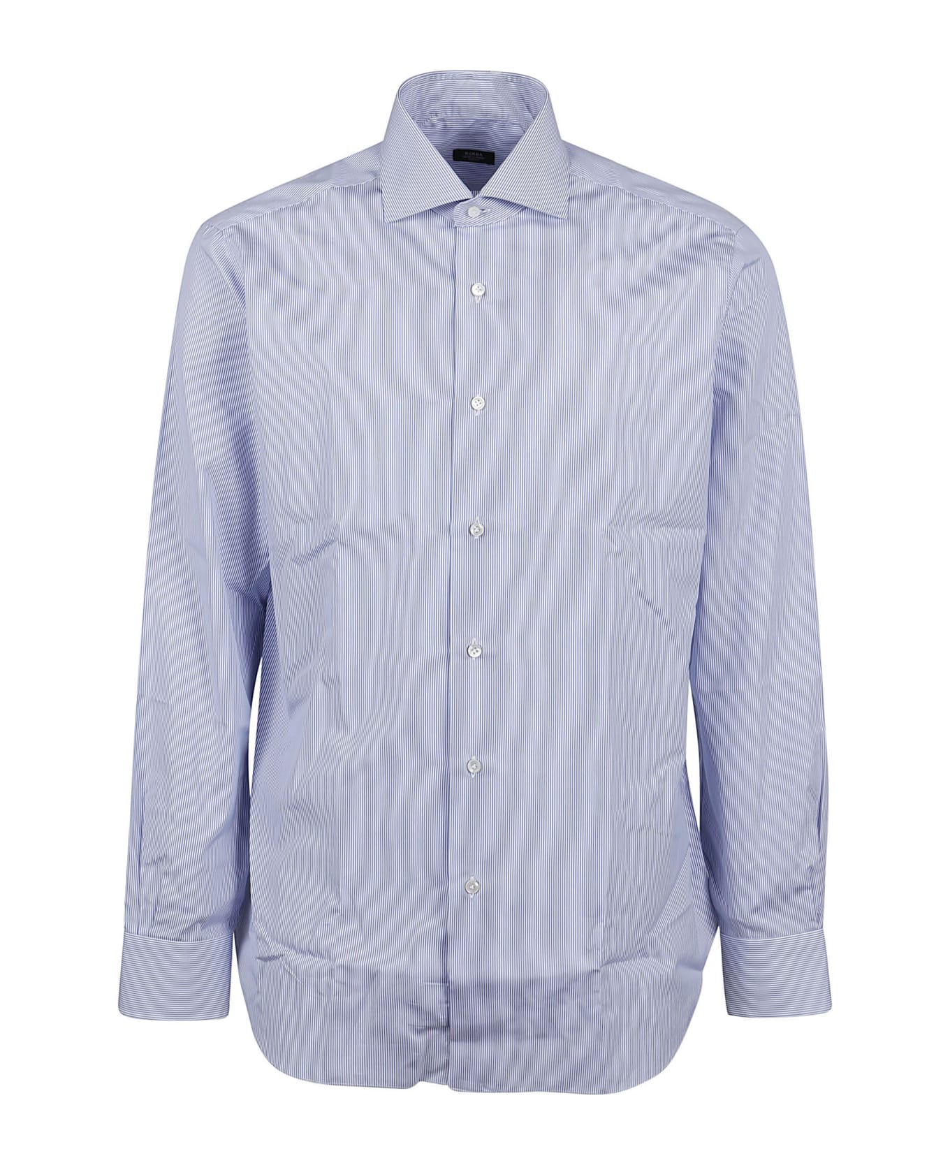 Barba Napoli Long Sleeve Shirt - Bianco/blu
