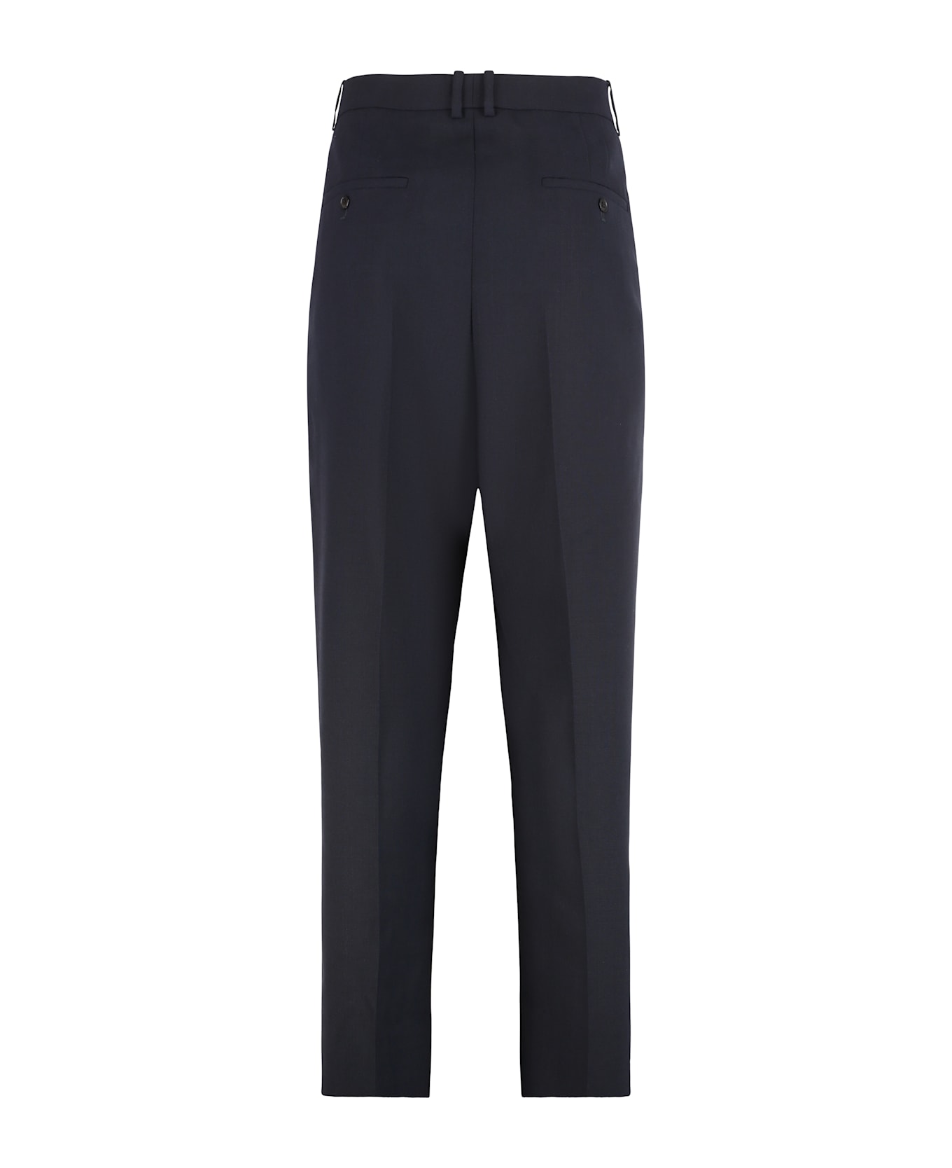 Saint Laurent Tailored Wool Trousers - BLUE