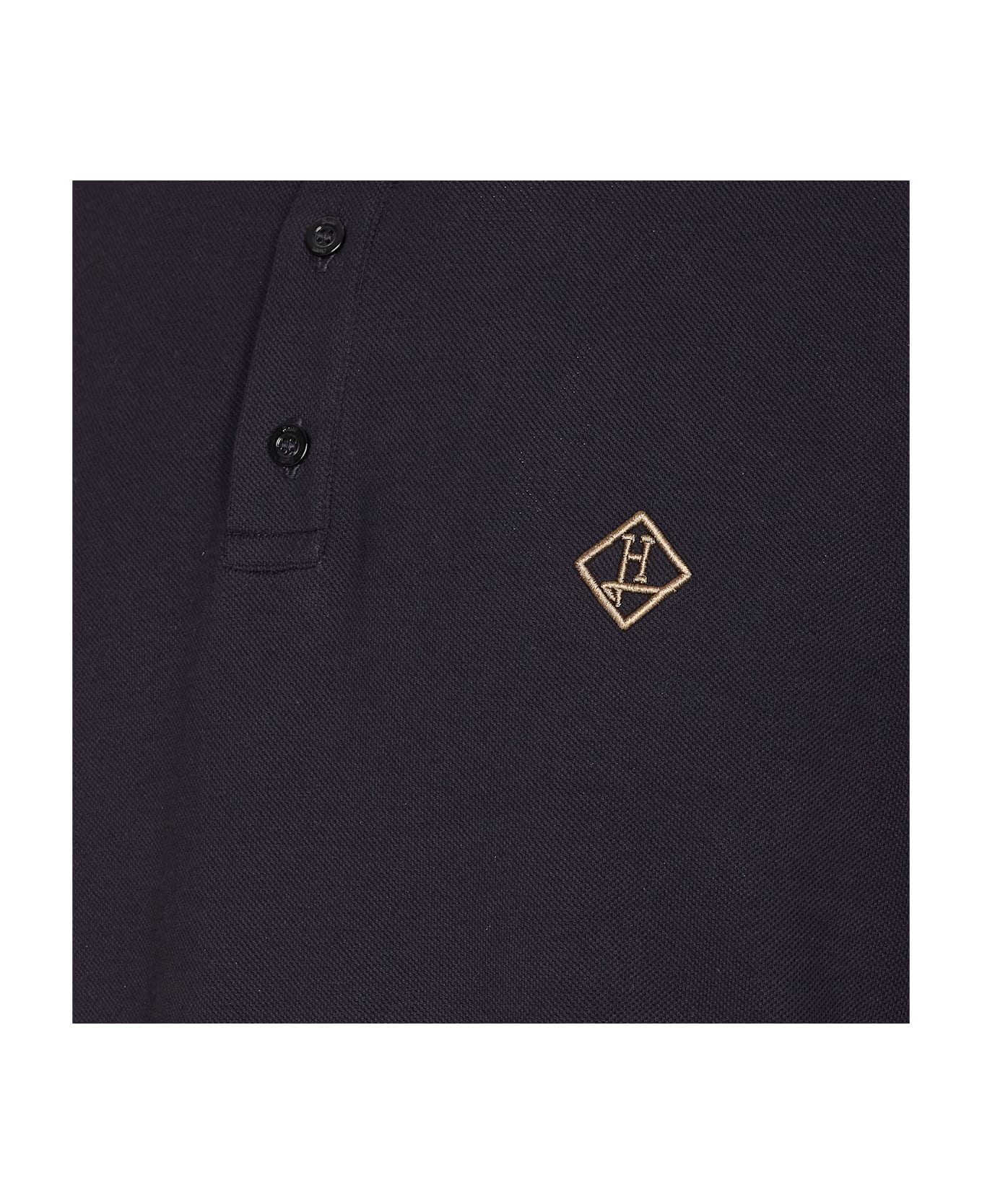 Herno Logo Polo - Blue