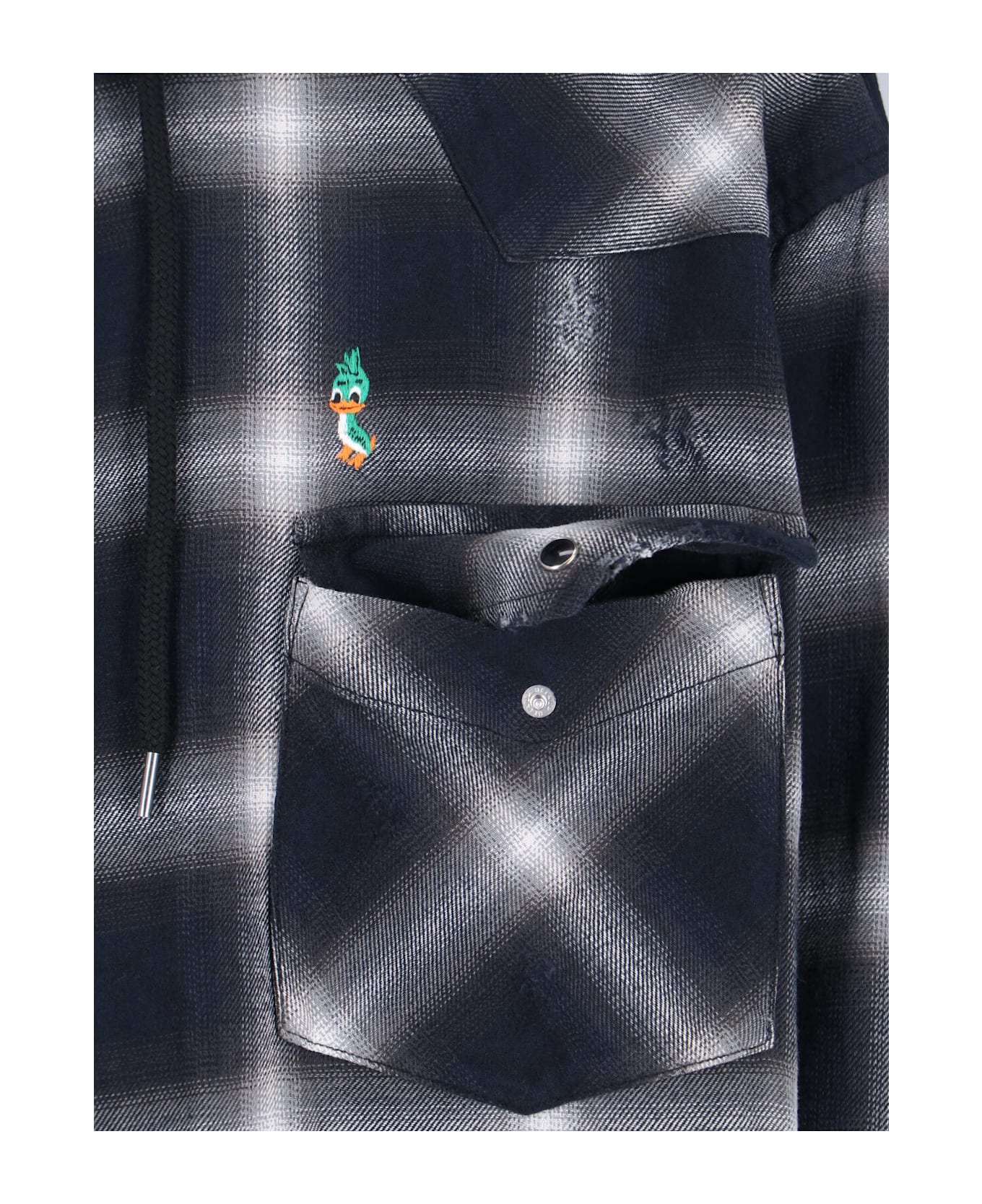 Mihara Yasuhiro Hooded Shirt - Black  