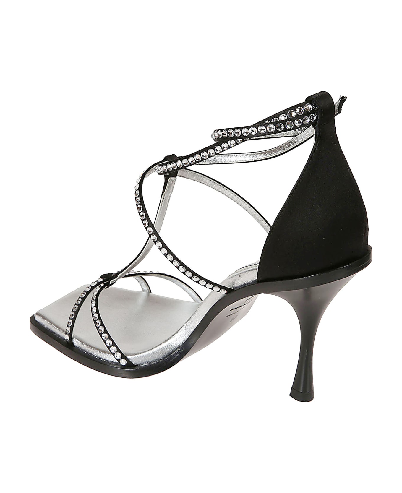 Dsquared2 Holiday Party Ankle Strap Sandals - Black