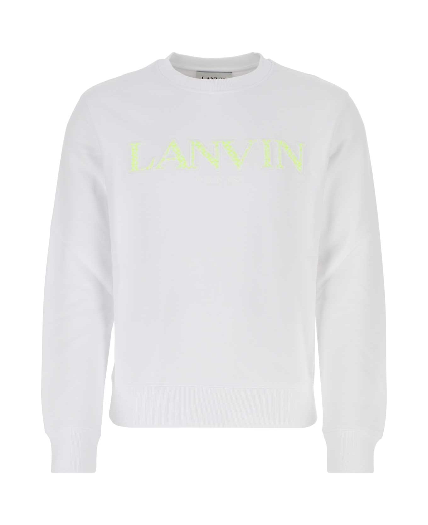 Lanvin White Cotton Sweatshirt - White