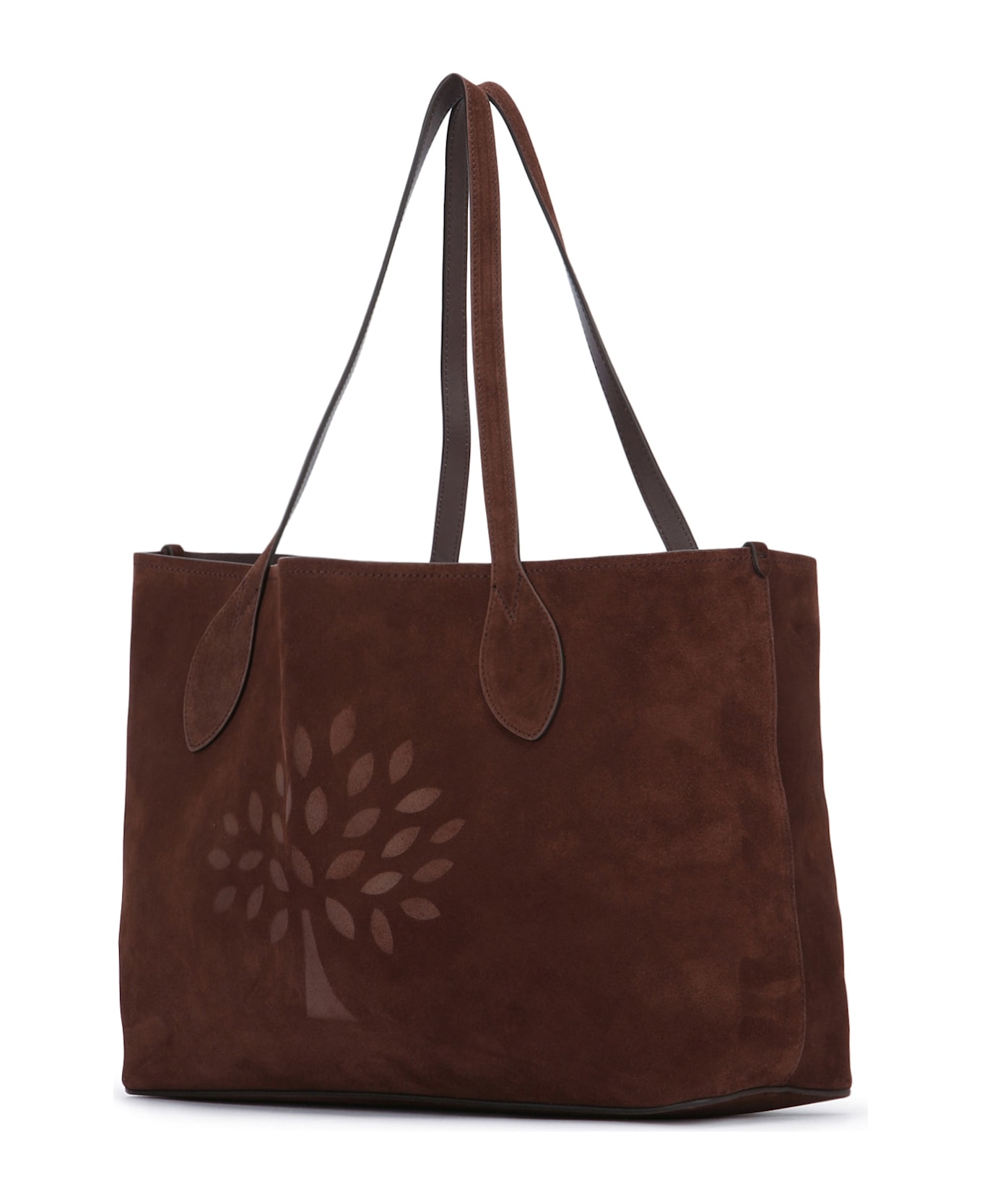 Mulberry Suede Tote - CHOCOLATE