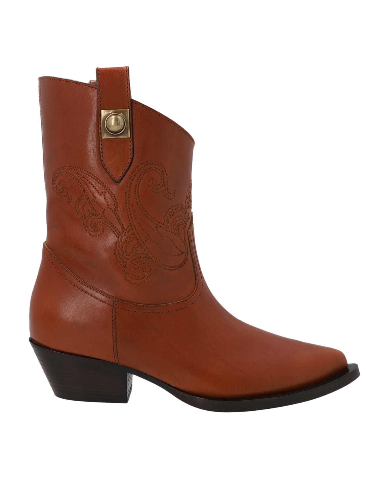 Etro Texan Ankle Boots - BROWN