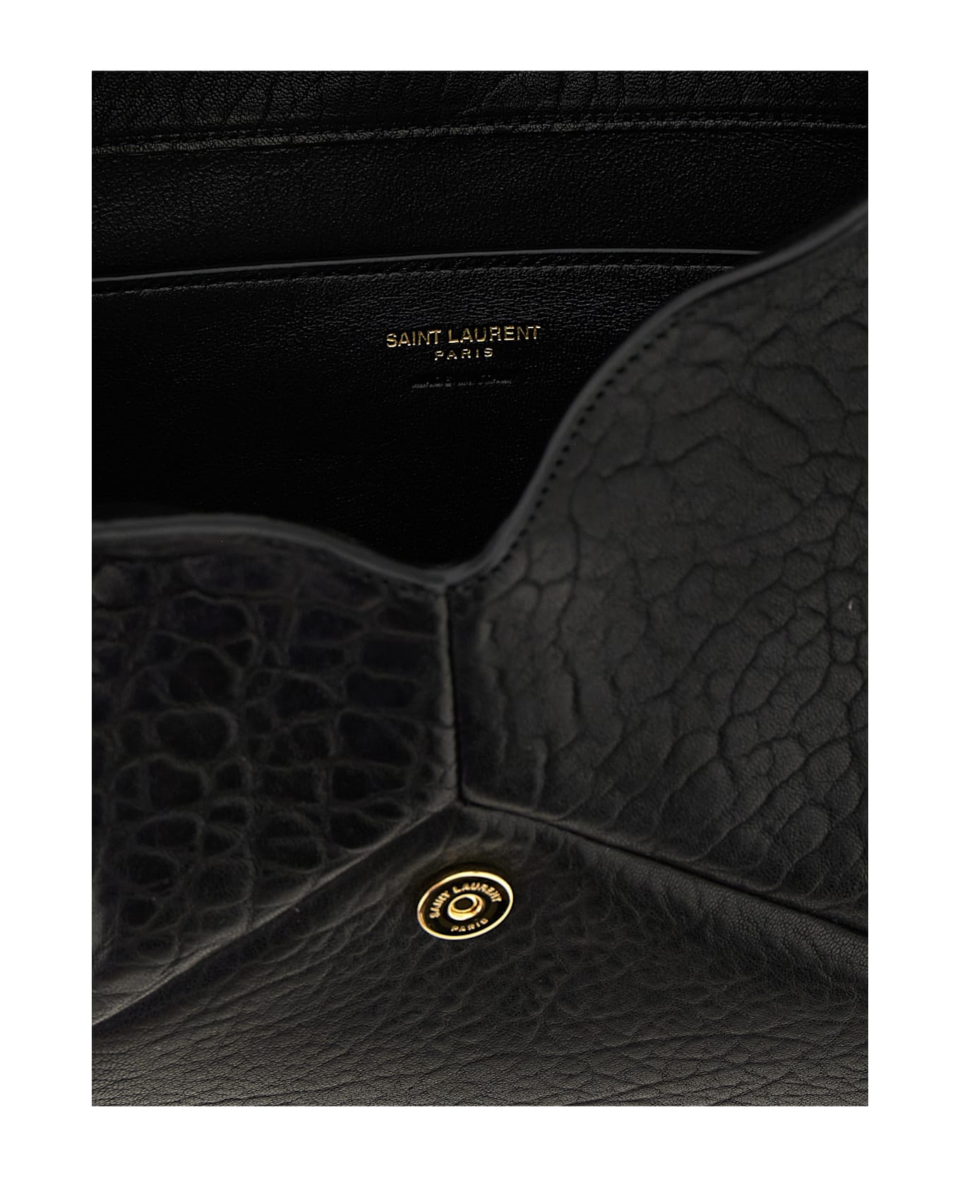 Saint Laurent 
envelope
 Large Clutch Bag - Black  