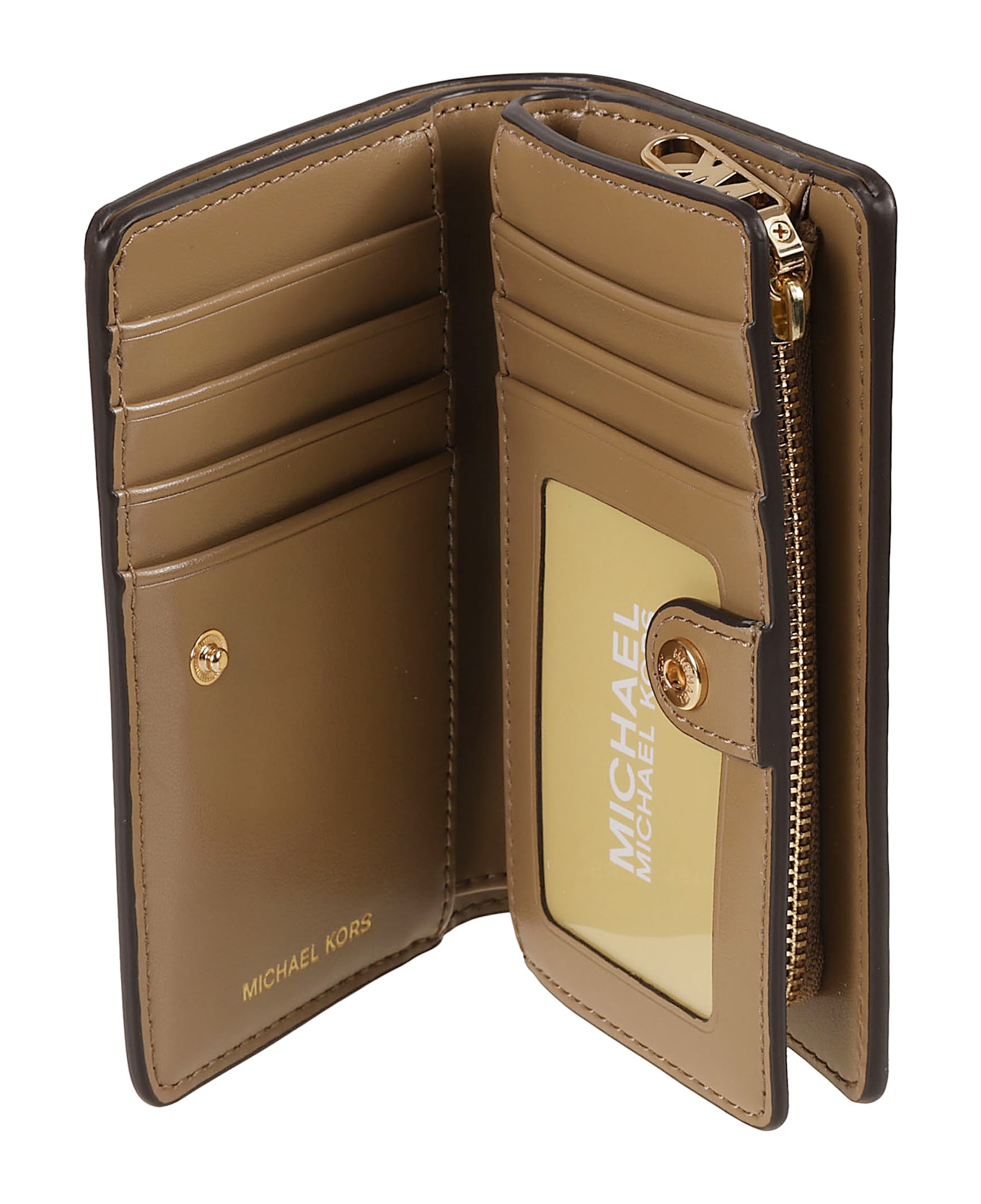 Michael Kors Empire Buttoned Wallet - HUSK