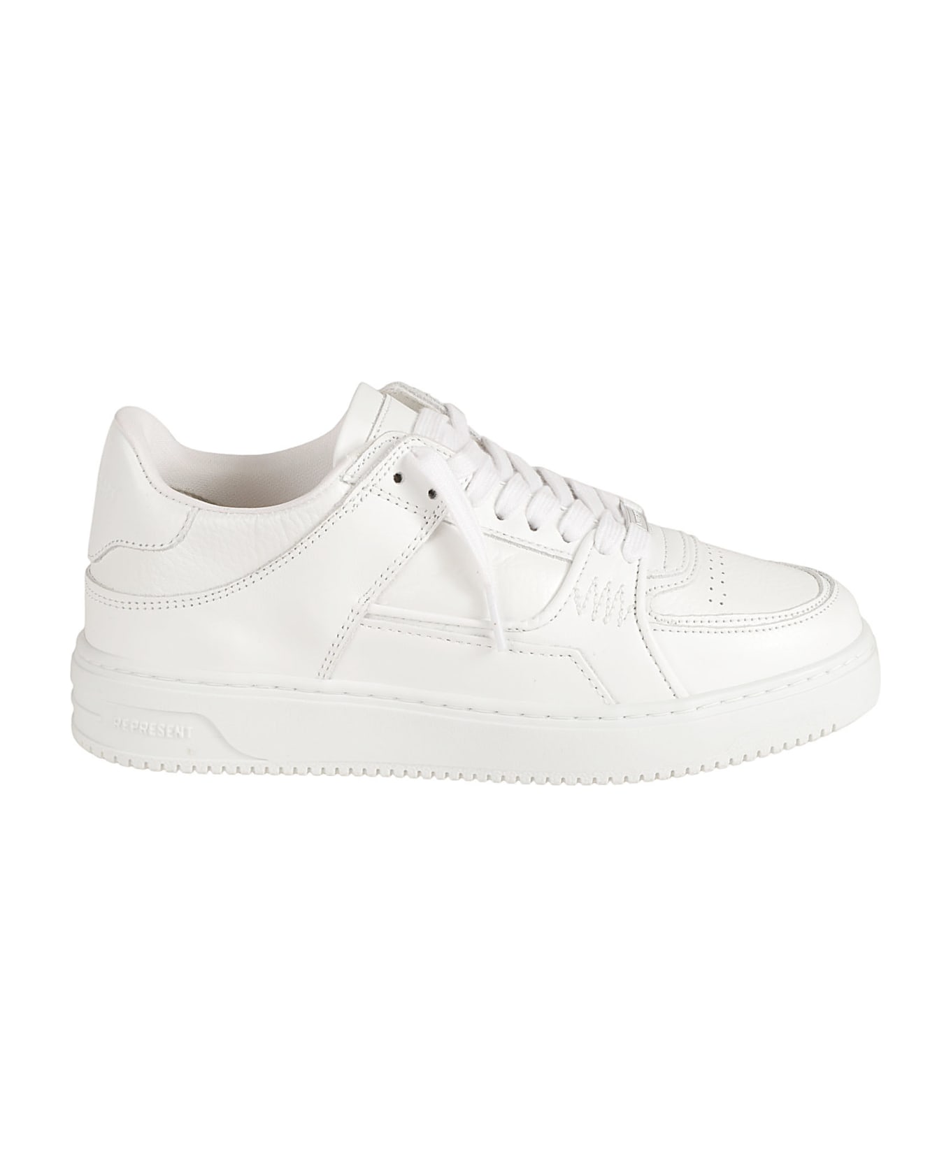 REPRESENT Classic Low Lace-up Sneakers - Flat White