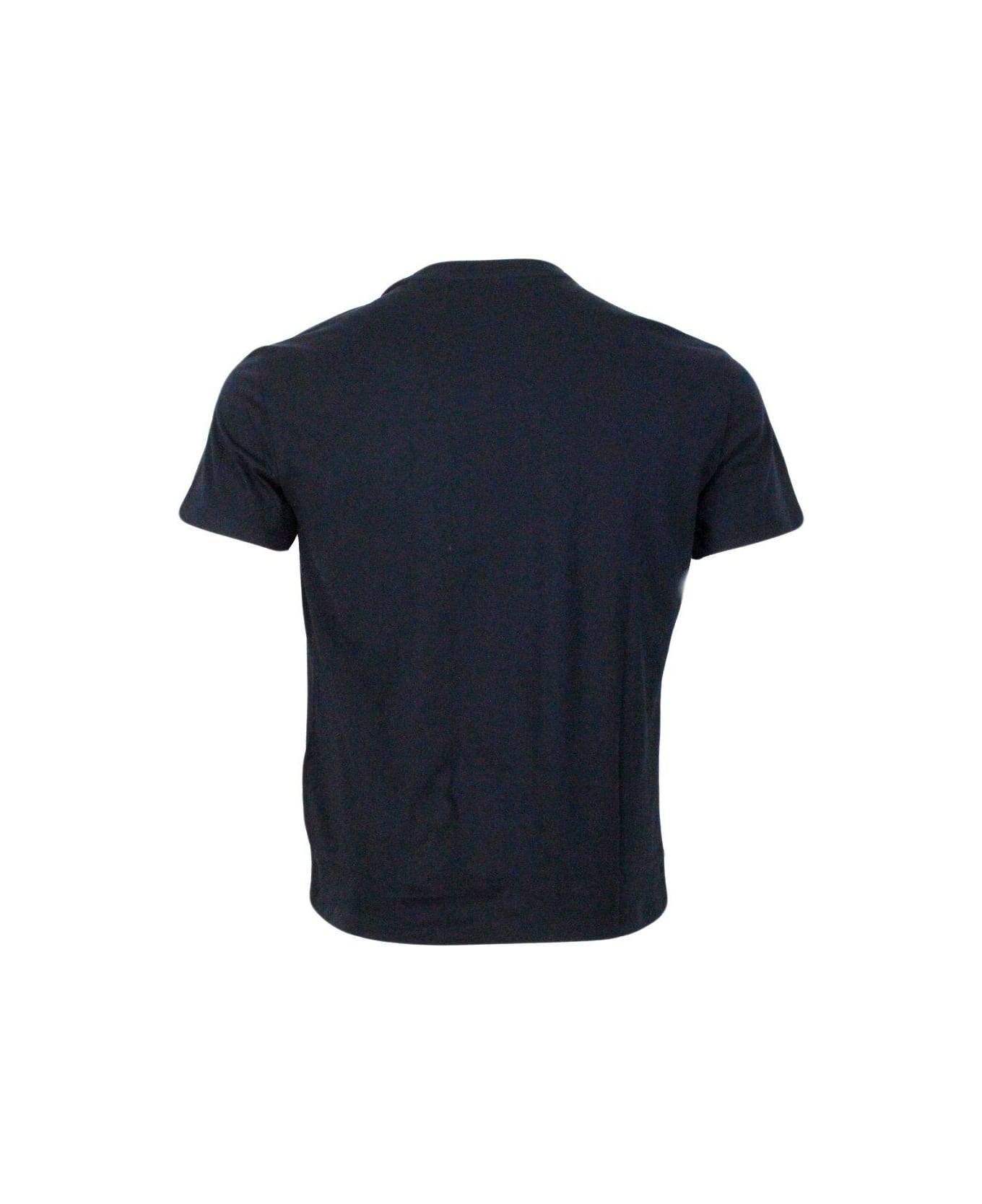 Armani Collezioni Logo-printed Crewneck T-shirt - Blue