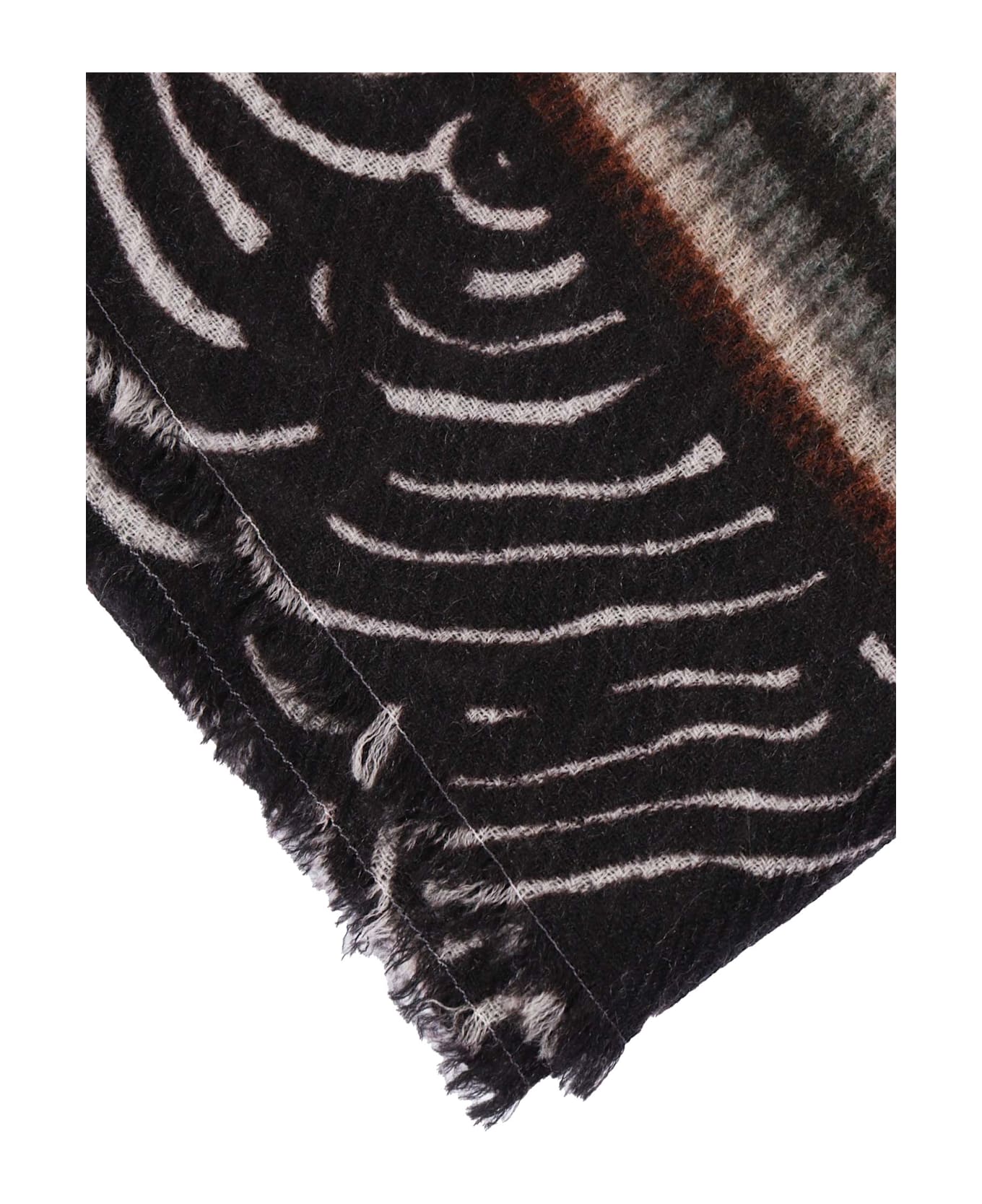 Faliero Sarti Zebra 135x165 Scarf - BLACK