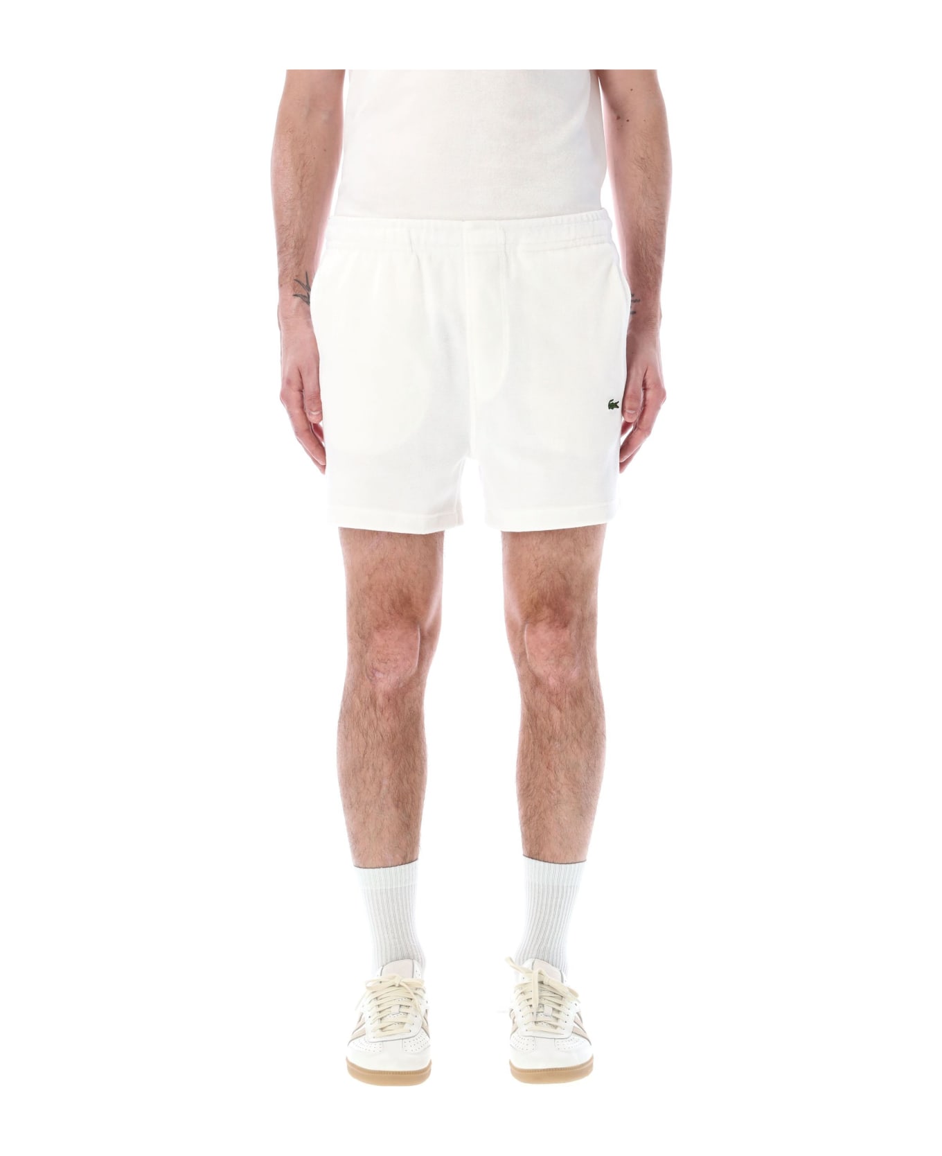 Lacoste Classic Terry Shorts - WHITE ショートパンツ