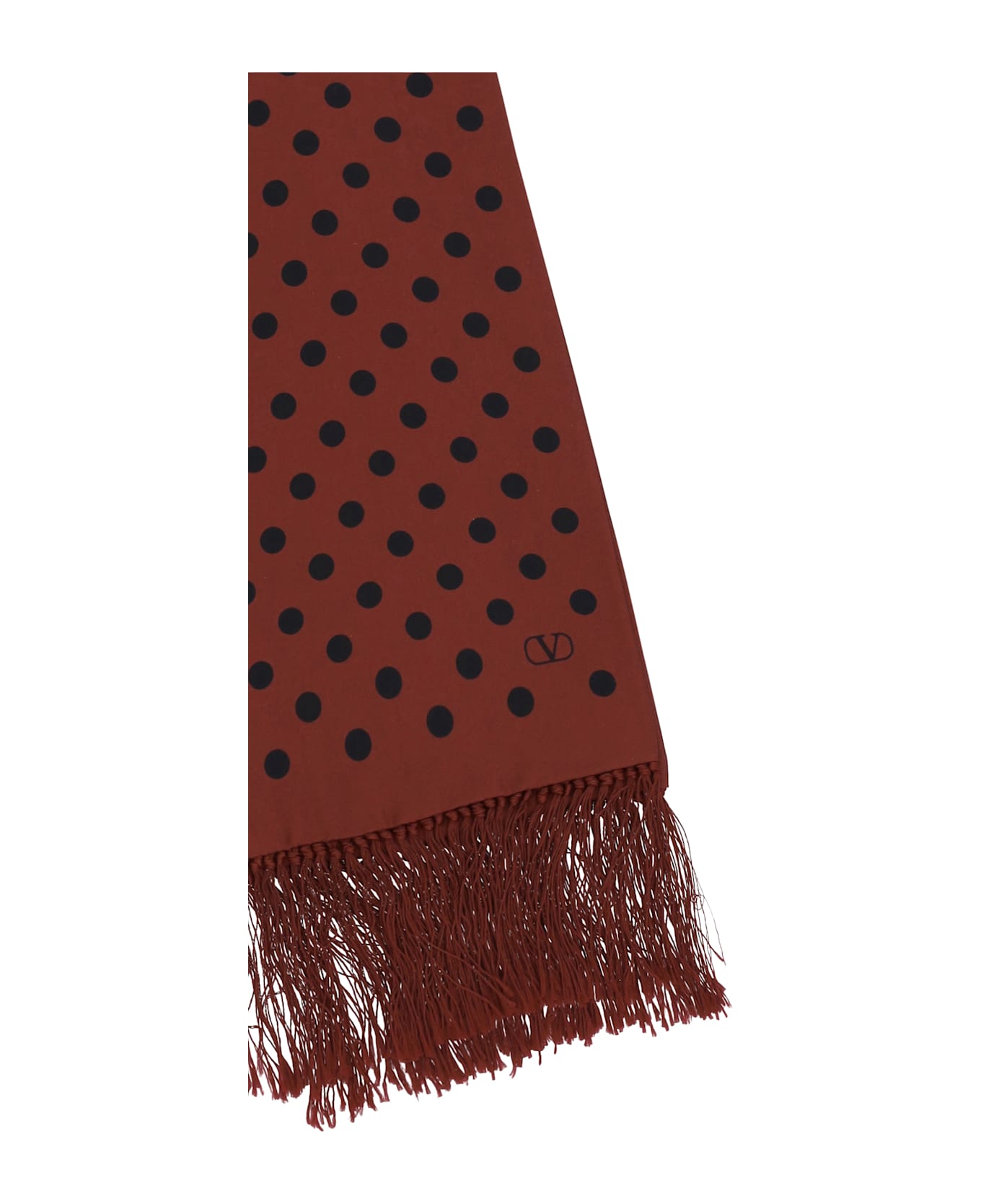 Valentino Garavani Polka-dot Pattern Silk Scarf