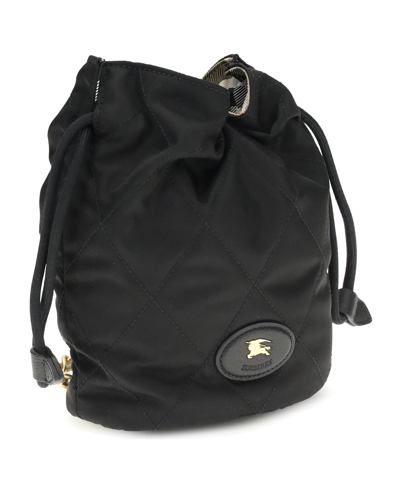 Burberry Horseshoe Bucket Bag - BLACK