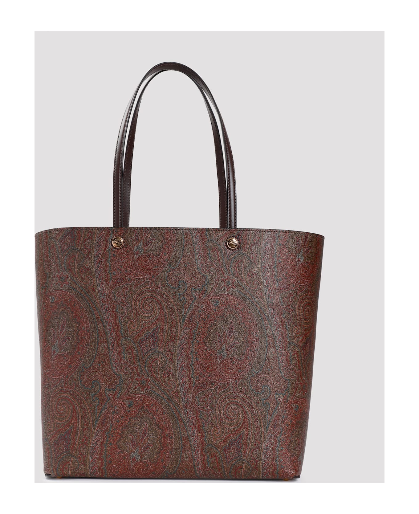 Etro Shopping Essential Shoulder Bag - Marrone