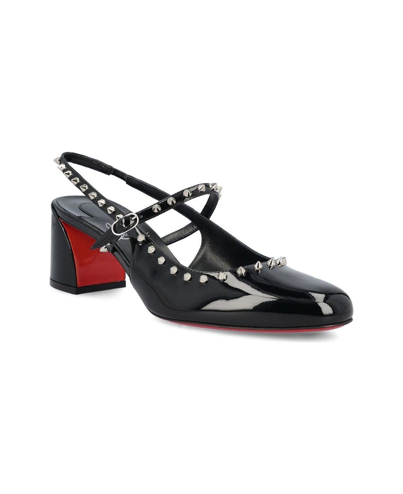 Janispikes Slingback Pumps - Thumbnail 3