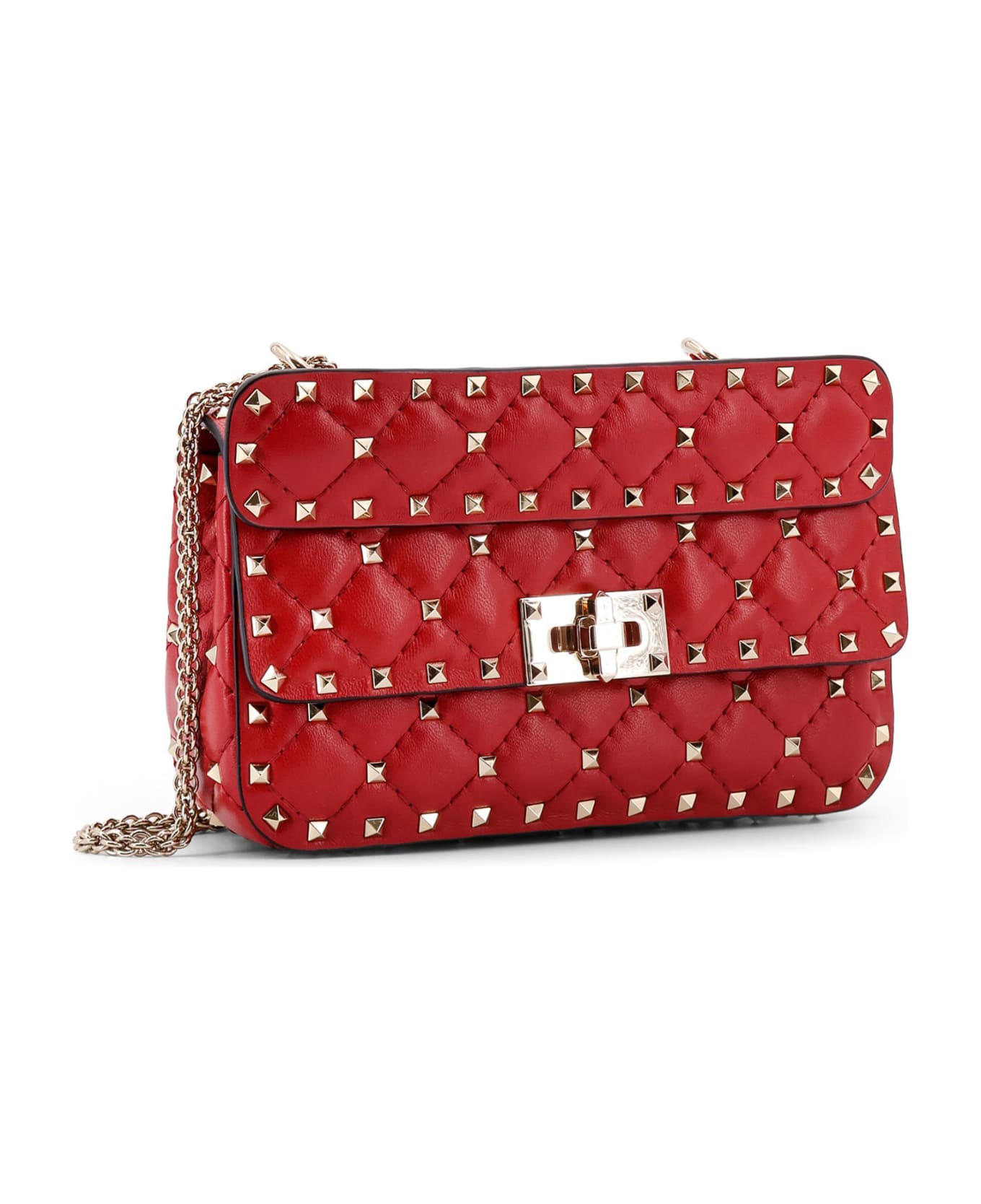 Valentino Garavani Rockstud Spike Shoulder Bag - Red ショルダーバッグ