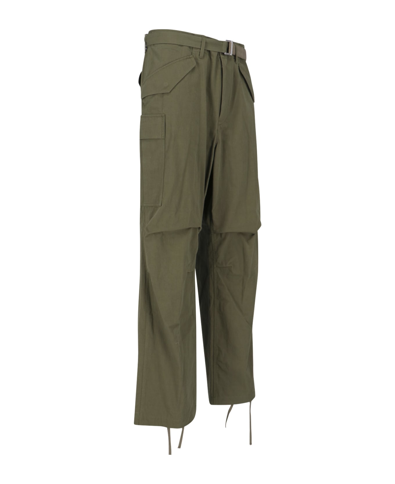 Sacai Belt Detail Pants - Green