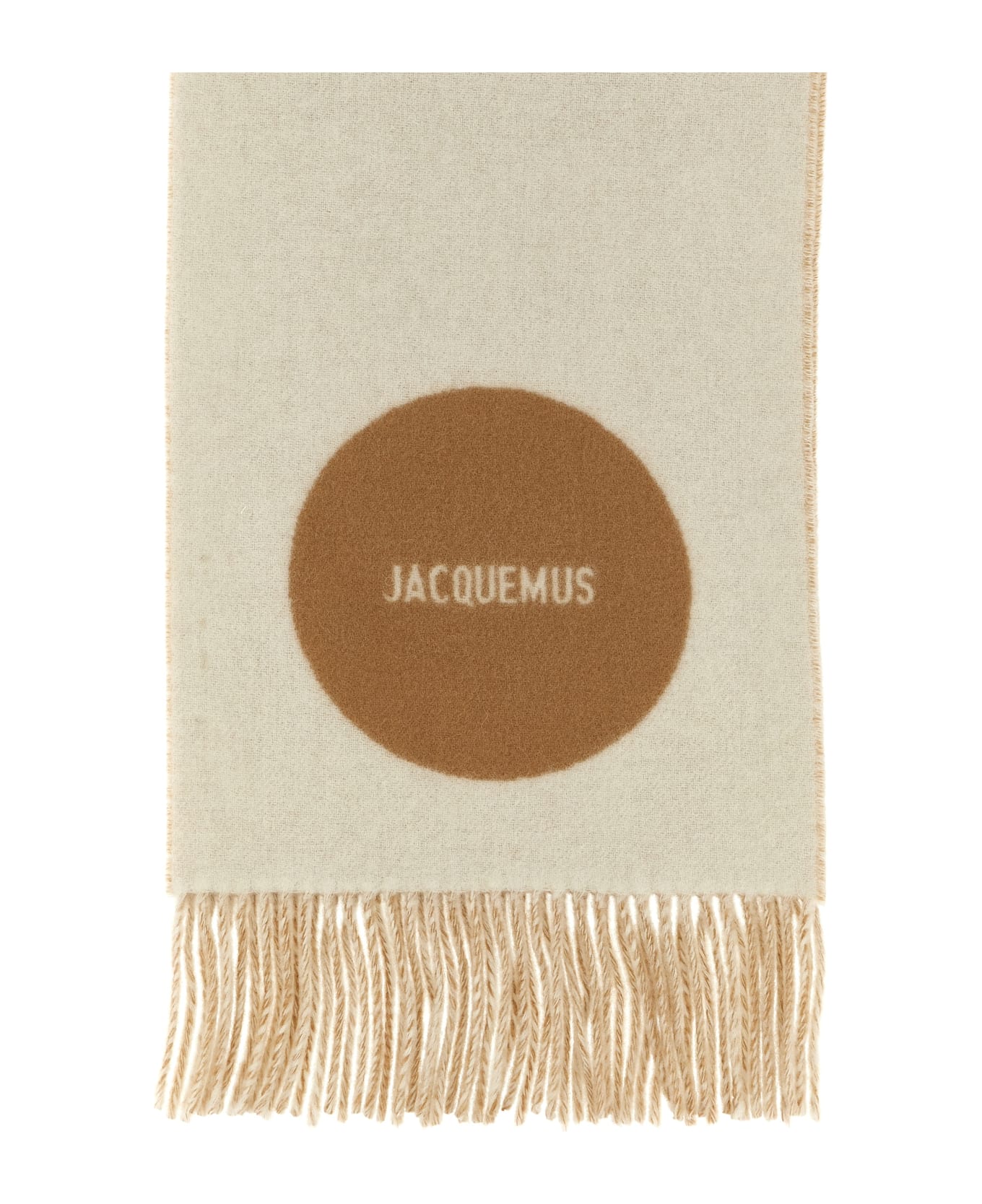 Jacquemus 
l
echarpe Rond Carré
 Scarf - Beige
