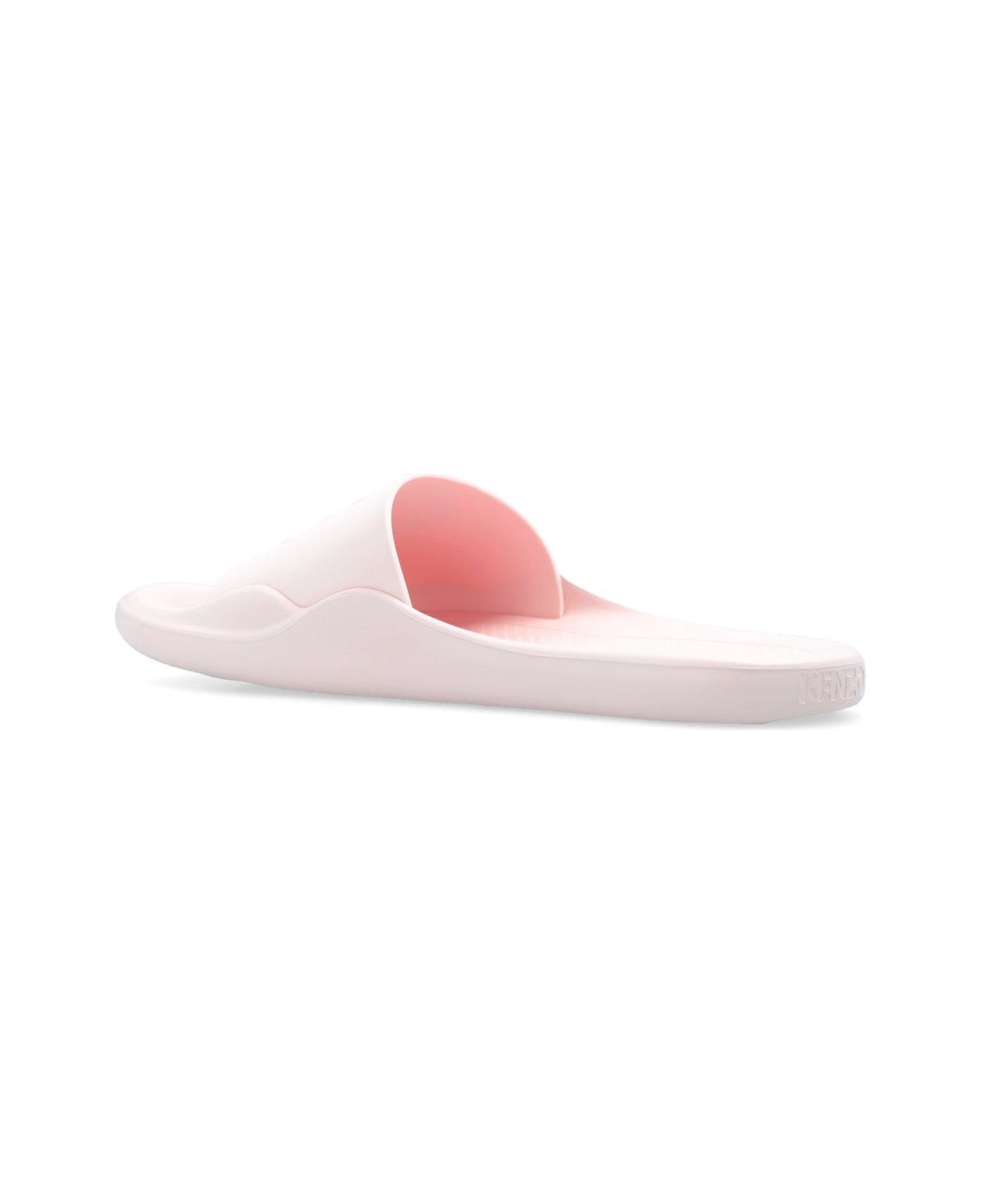 Kenzo Logo Patch Open Toe Slides - Pink