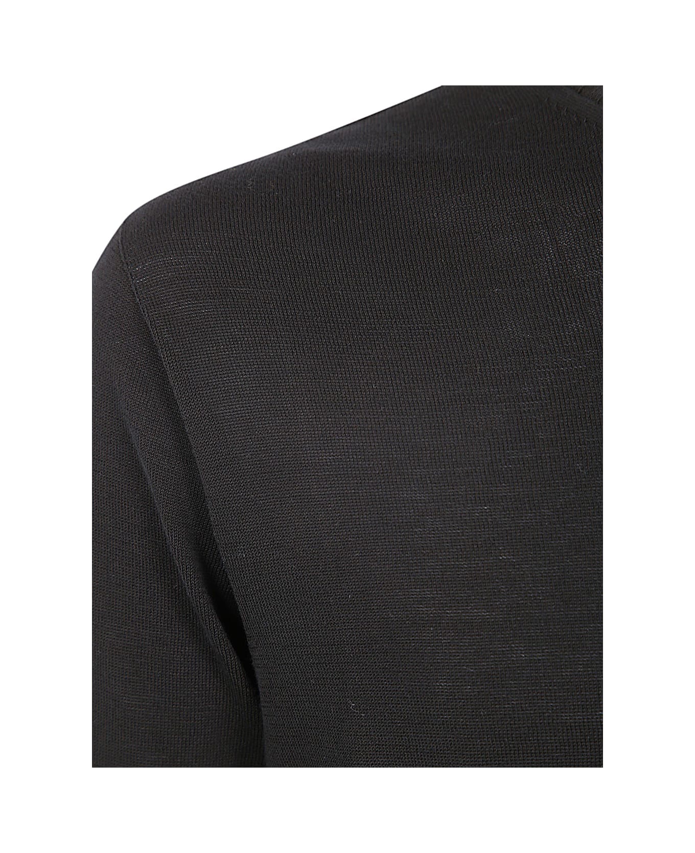 MD75 Classic Round Neck Pullover - Basic Black ニットウェア
