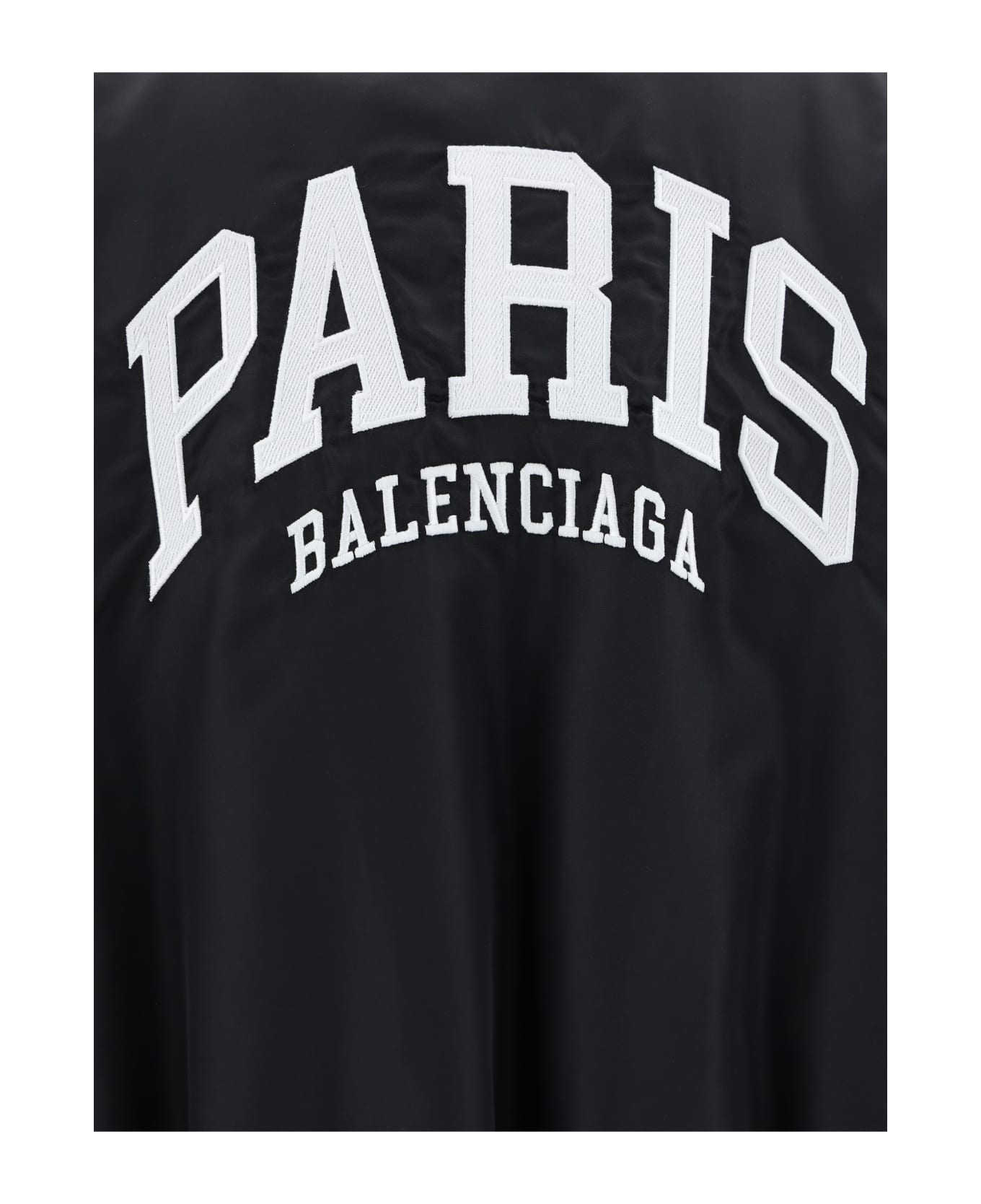 Balenciaga Paris Varsity Jacket - Black