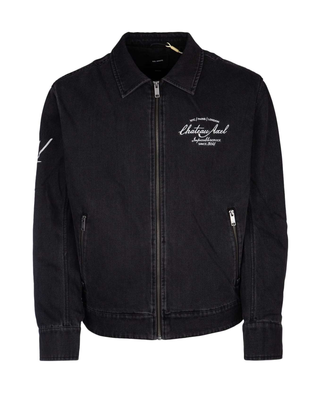 Axel Arigato Resort Printed Jacket - BLACK
